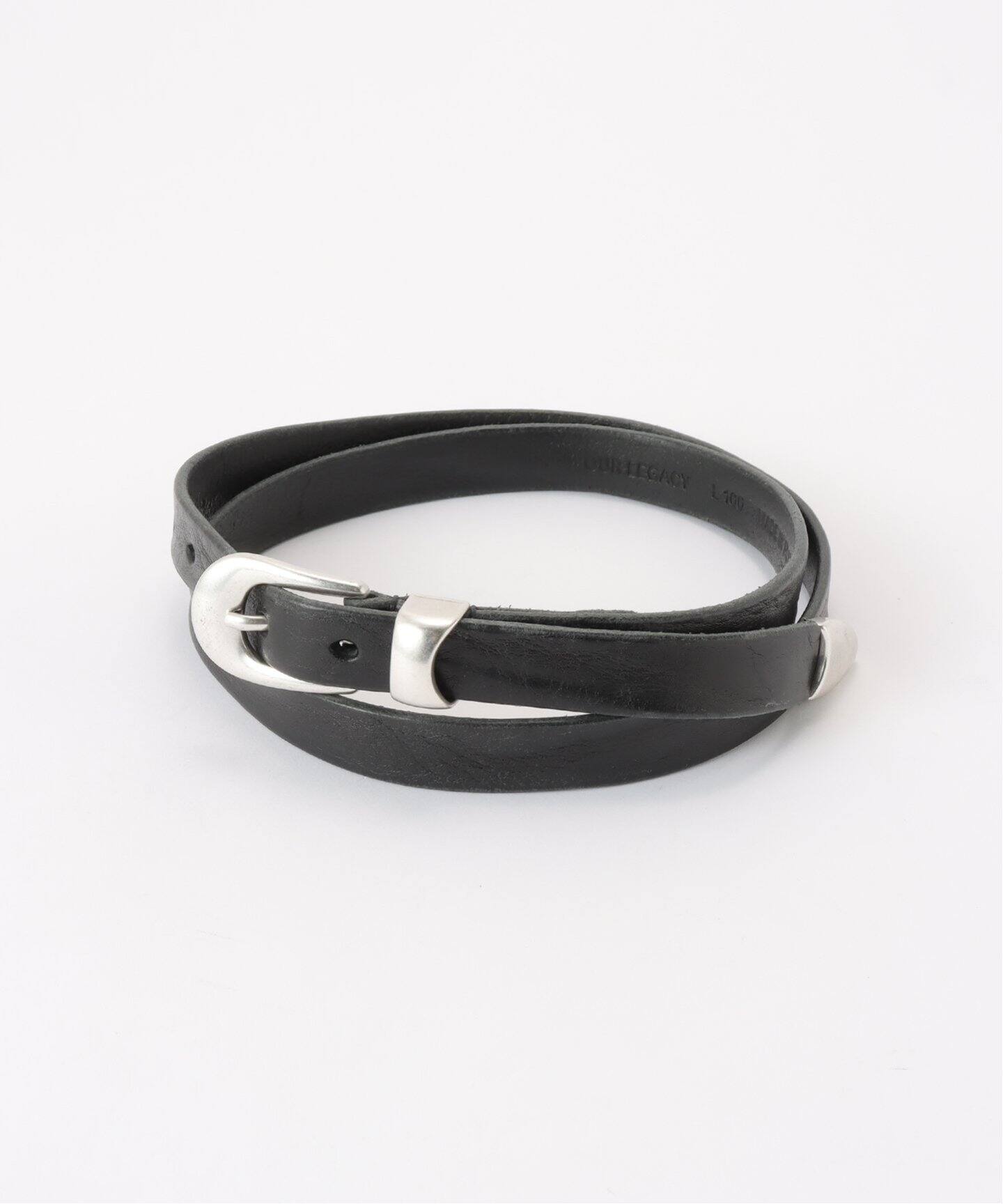 OUR LEGACY / アワーレガシー】2 CM BELT Black Leather 100（ベルト 