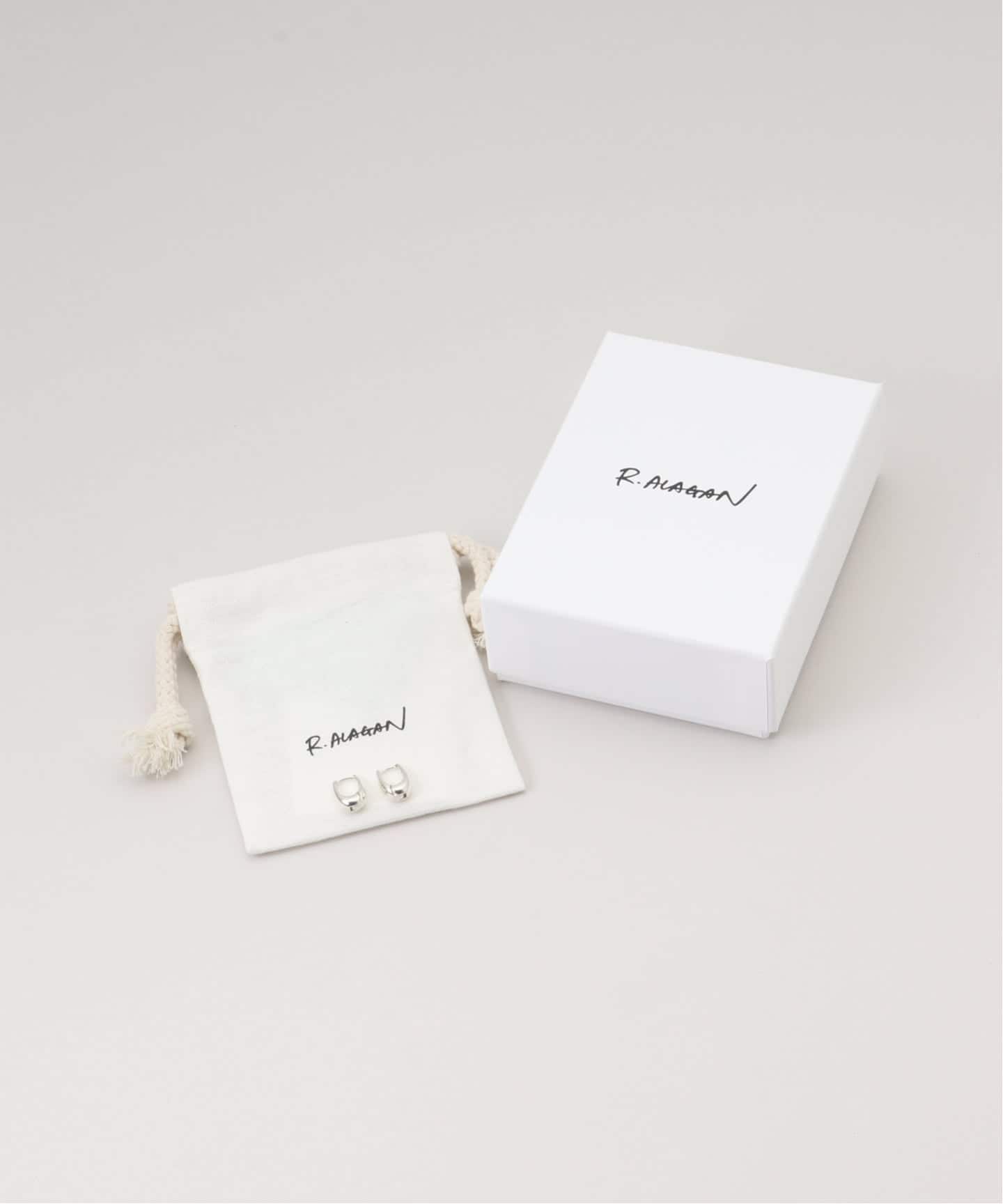 R.ALAGAN TINY TINY PUFFY HOOPS SILVER（ピアス（両耳用