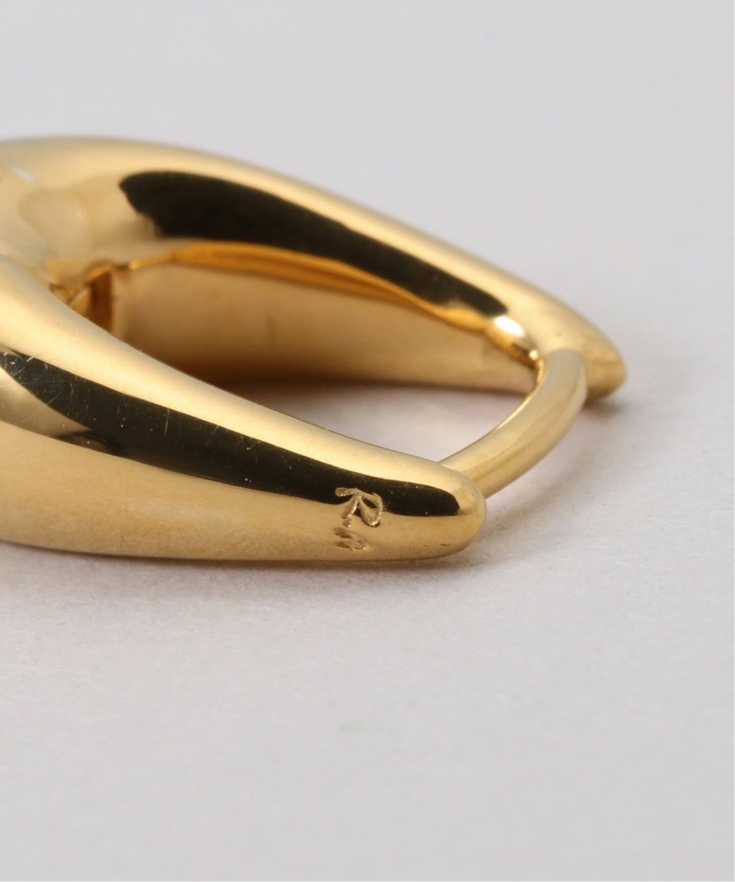 【R.ALAGAN 】TINY TINY PUFFY HOOPS GOLDピアス R.ALAGAN TINY TINY PUFFY HOOPS GOLD（ピアス（両耳用））｜EYETHINK