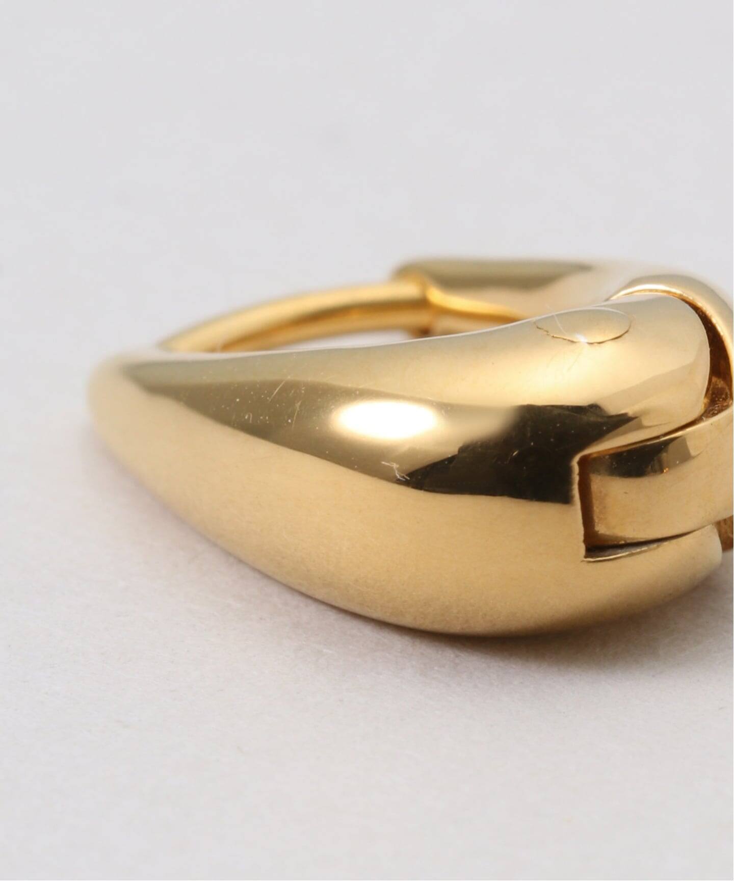 R.ALAGAN TINY TINY PUFFY HOOPS GOLD（ピアス（両耳用））｜EYETHINK