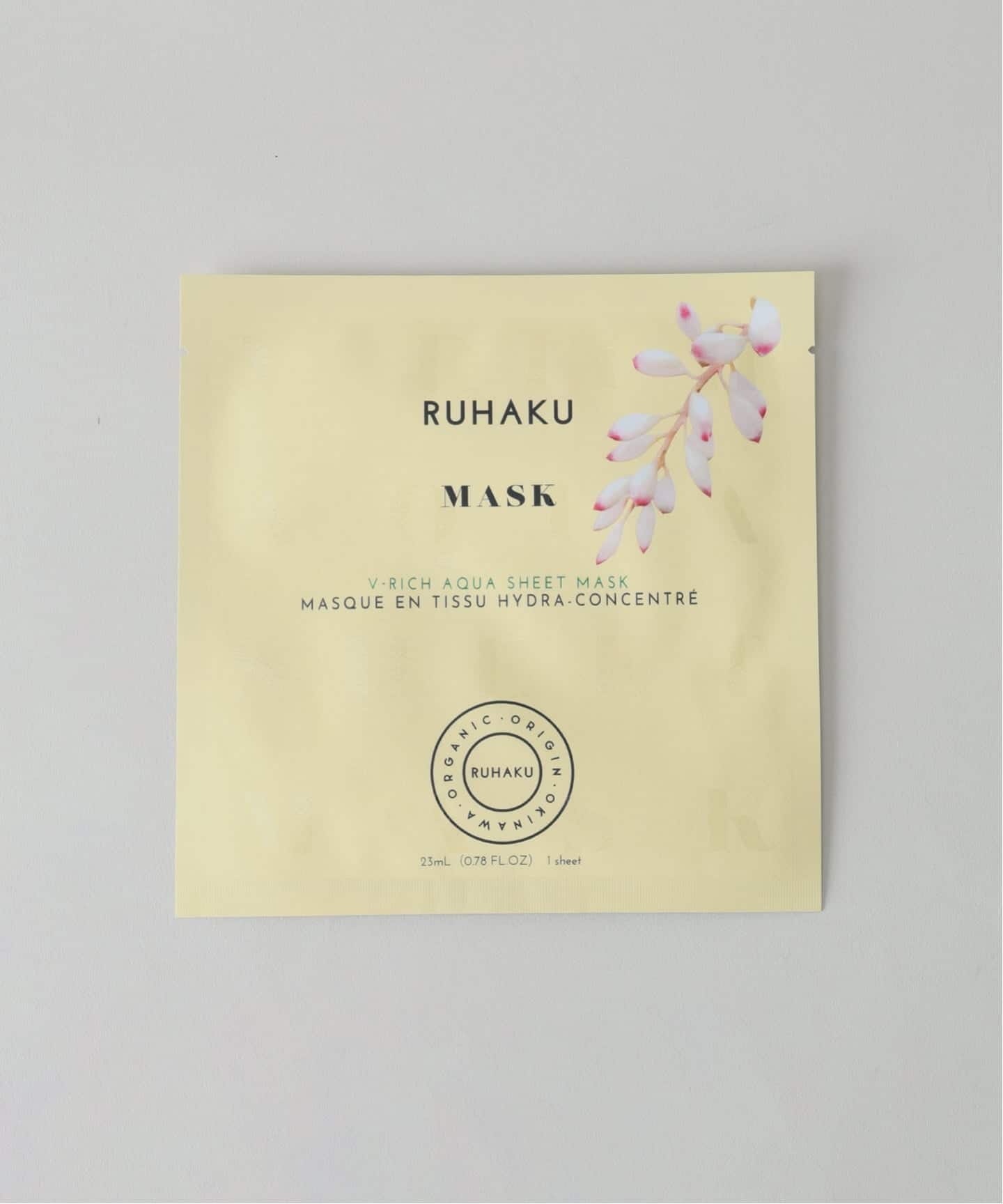 ☆【RUHAKU/琉白(ルハク)】Vリッチ アクアシートマスク 1枚（フェイス