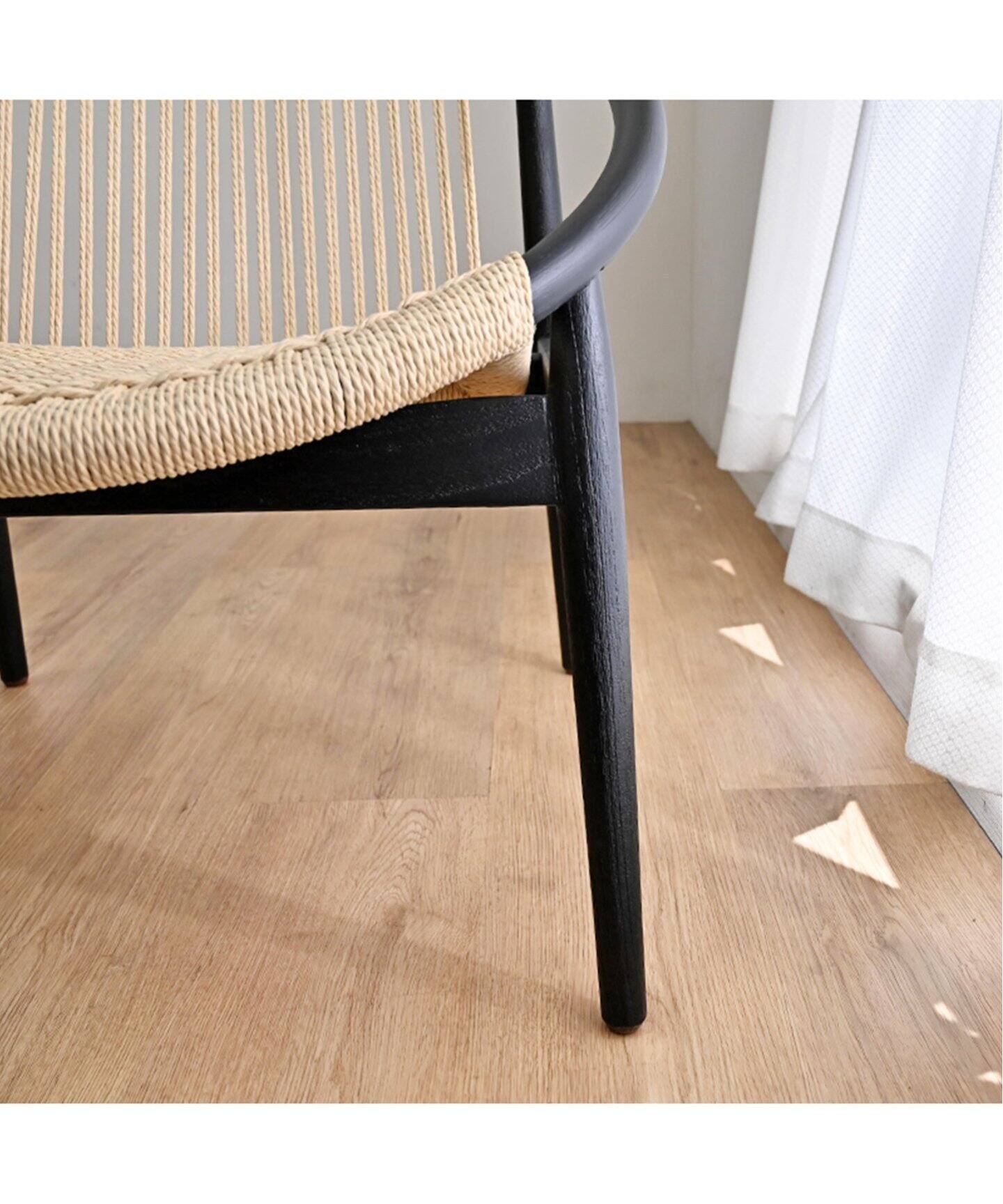 大型商品》【Sunflower Rattan/サンフラワーラタン】LOUNGE CHAIR BK
