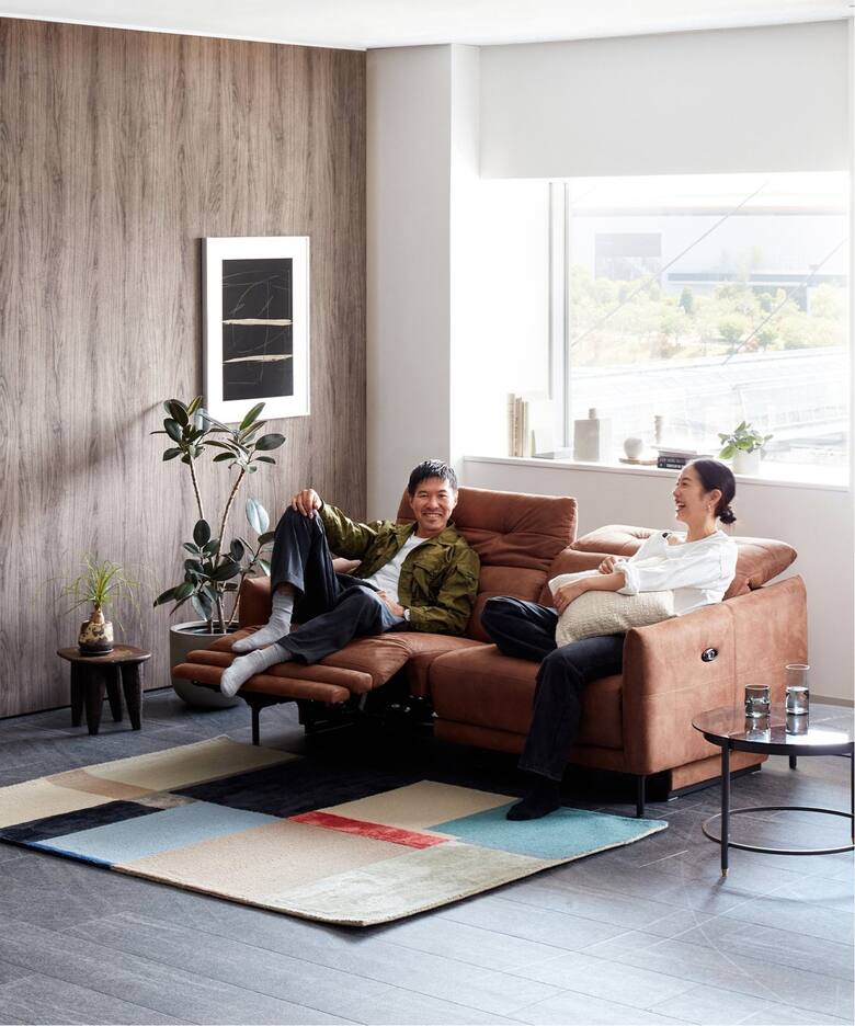 大型商品》SHEFFIELD RECLINING SOFA ブラウン シェフィールド 電動 