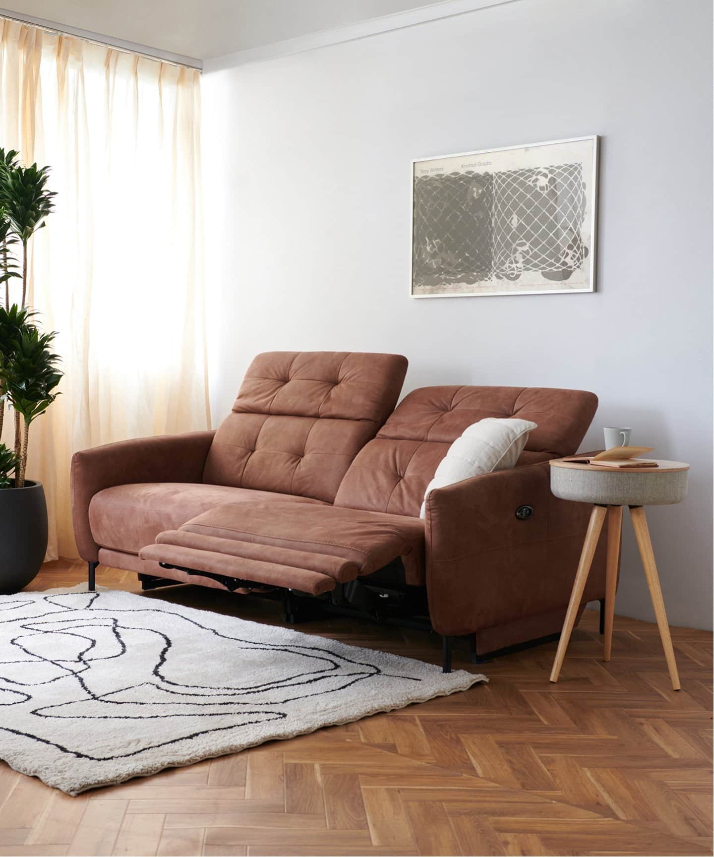 予約》《大型商品》SHEFFIELD RECLINING SOFA ブラウン シェフィールド