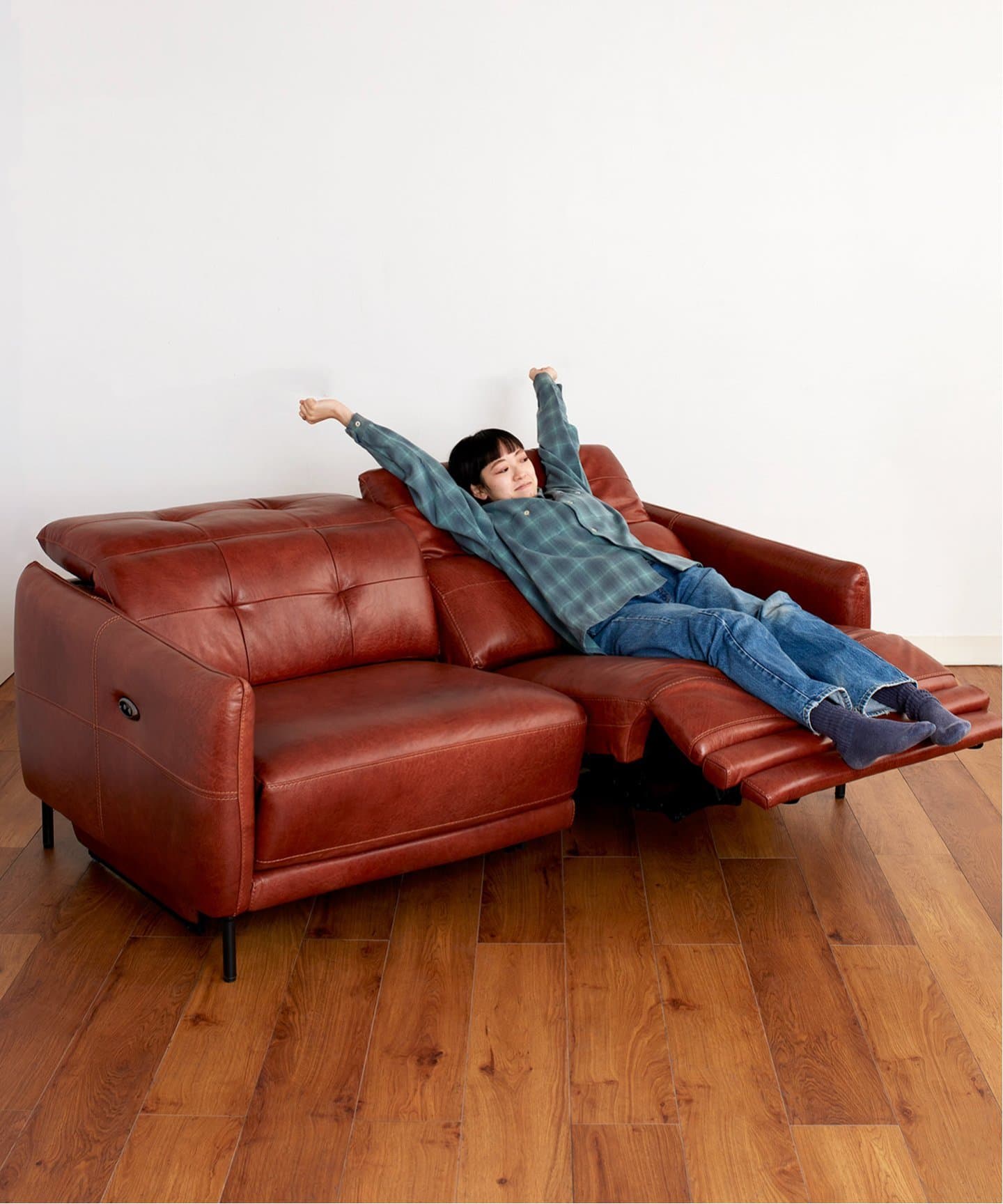 大型商品》SHEFFIELD SOFA LEATHER RB シェフィールド 電動 ソファ