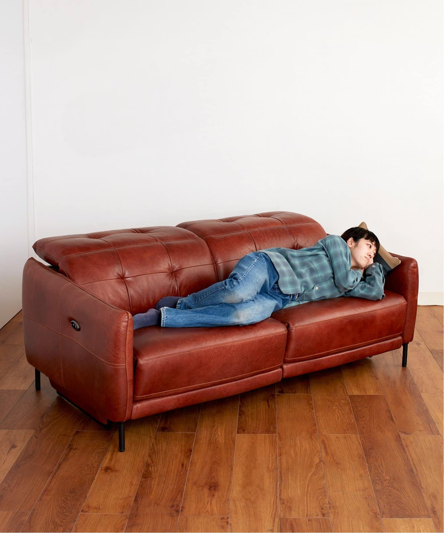 大型商品》SHEFFIELD SOFA LEATHER RB シェフィールド 電動 ソファ