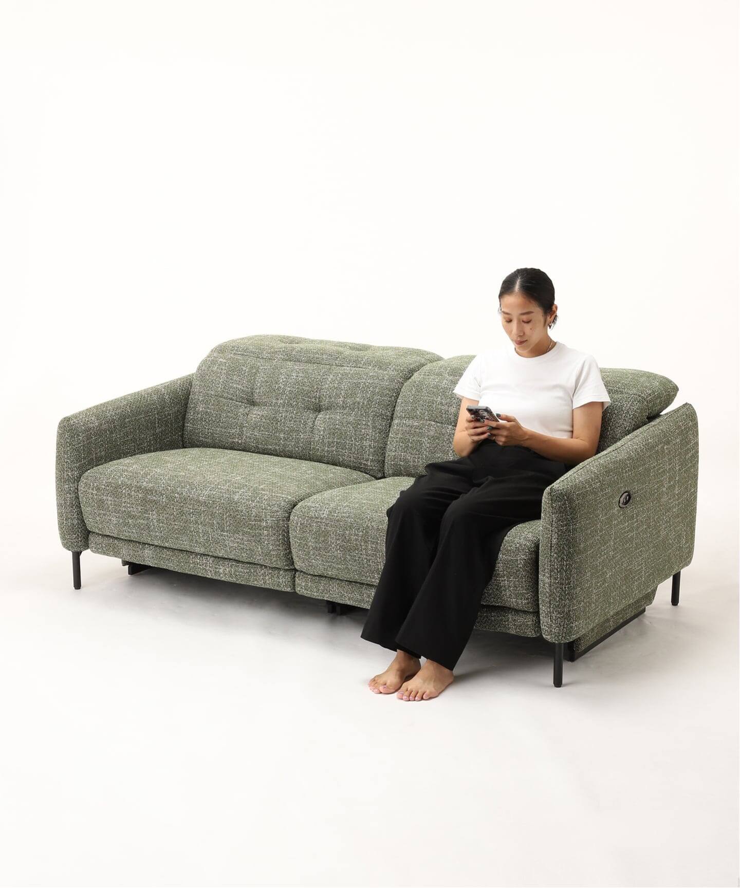 大型商品》SHEFFIELD RECLINING SOFA green シェフィールド 電動
