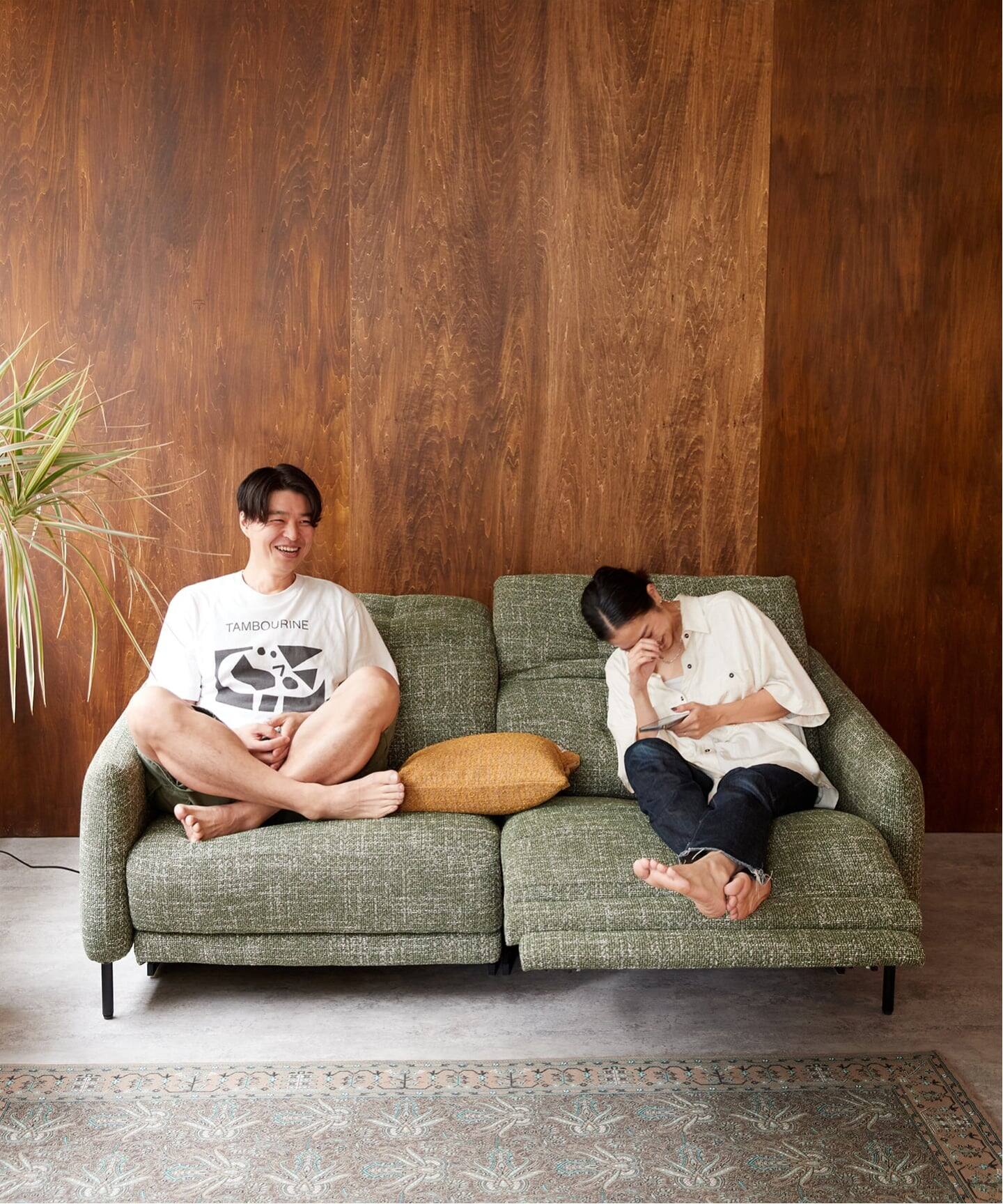 大型商品》SHEFFIELD RECLINING SOFA green シェフィールド 電動