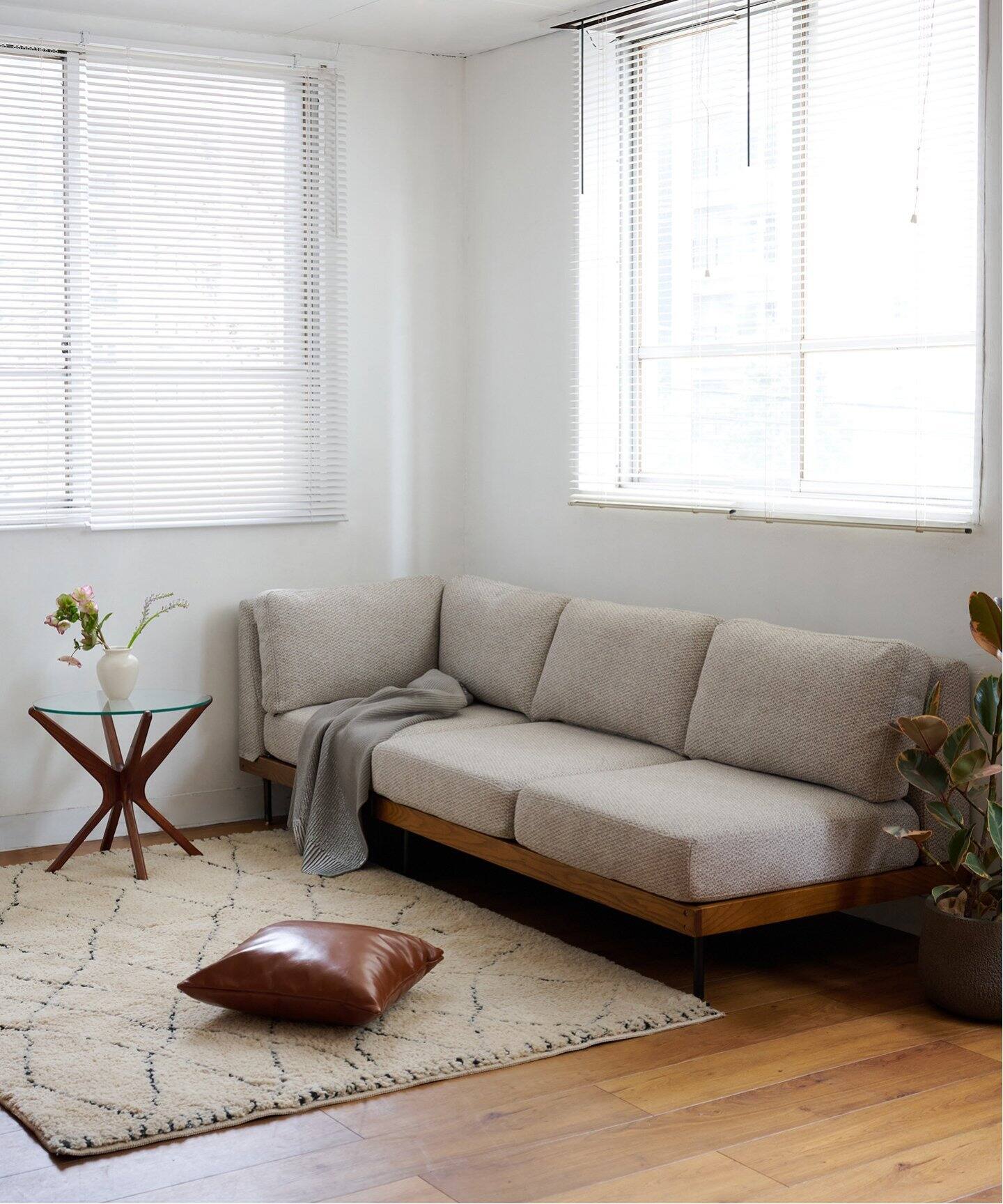 大型商品》LILLE CORNER SOFA 2ND 25(IVORY) リルコーナーソファ