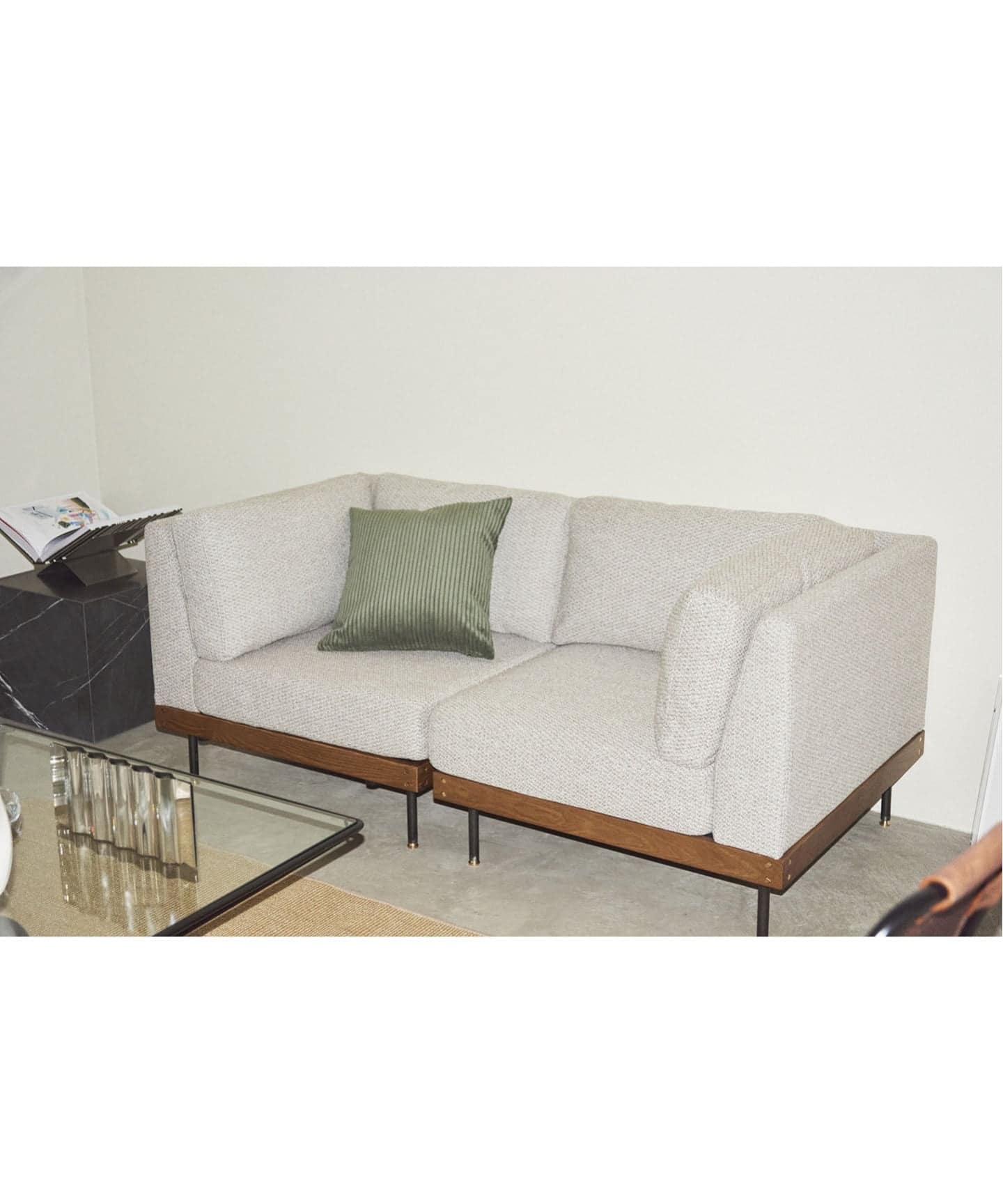 大型商品》LILLE CORNER SOFA 2ND 25(IVORY) リルコーナーソファ