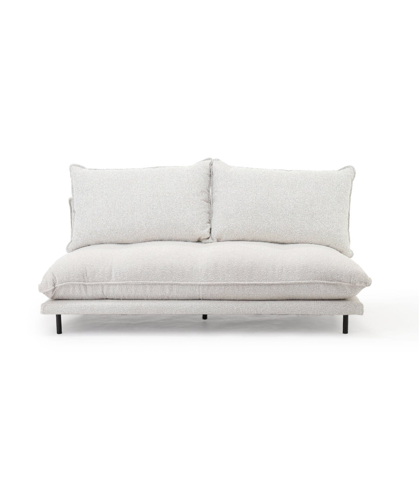ソファー(アイボリー) 大型商品》PORTO SOFA Low W1700 Boucle(I) ポルトソファ アイボリー