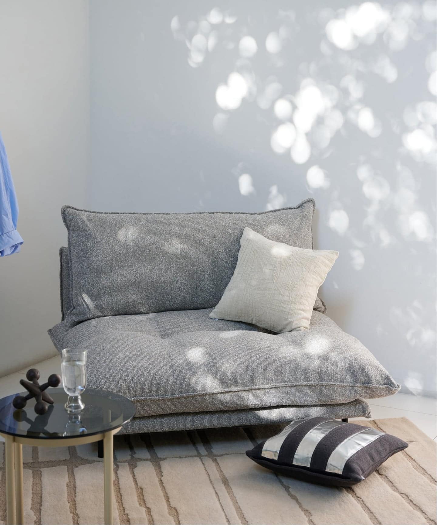 大型商品》PORTO SOFA Low W1200 Boucle(GRY) ポルトソファ グレー