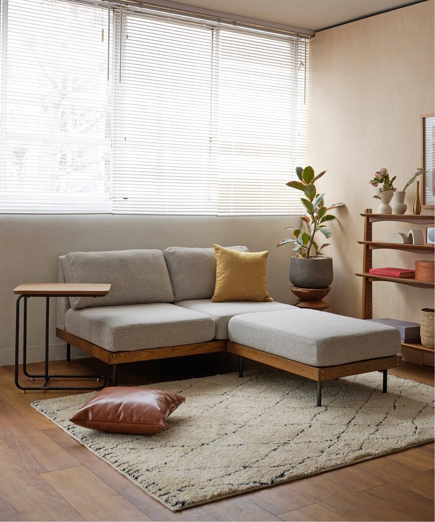 ソファセット JOURNAL STANDARD FURNITURE LILLE SOFA 2P 大型商品》LILLE SOFA 2P 2ND 25(IVORY) リルソファ（ソファ
