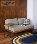 《大型商品》LILLE SOFA 2P 2ND 25(GRY) リルソファ