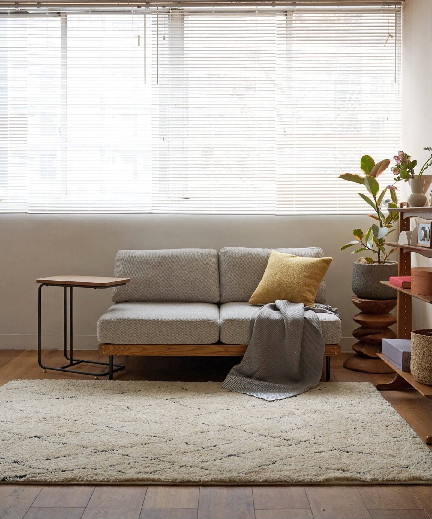 大型商品》LILLE SOFA 2P 2ND 25(IVORY) リルソファ（ソファ