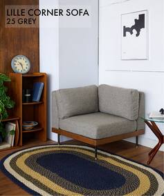 大型商品》LILLE CORNER SOFA 2ND 25(GRY) リルコーナーソファ（ソファ 
