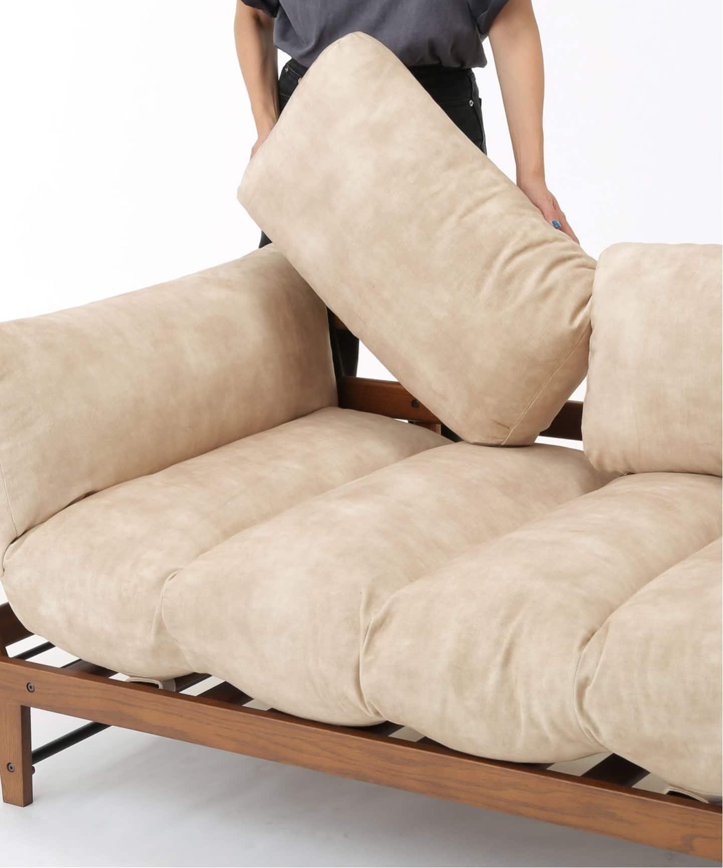 ★ALVESTA BENCH KH  アルベスタベンチ★ソファー 大型商品》ALVESTA SOFA 2ND VELVET BE アルベスタソファ