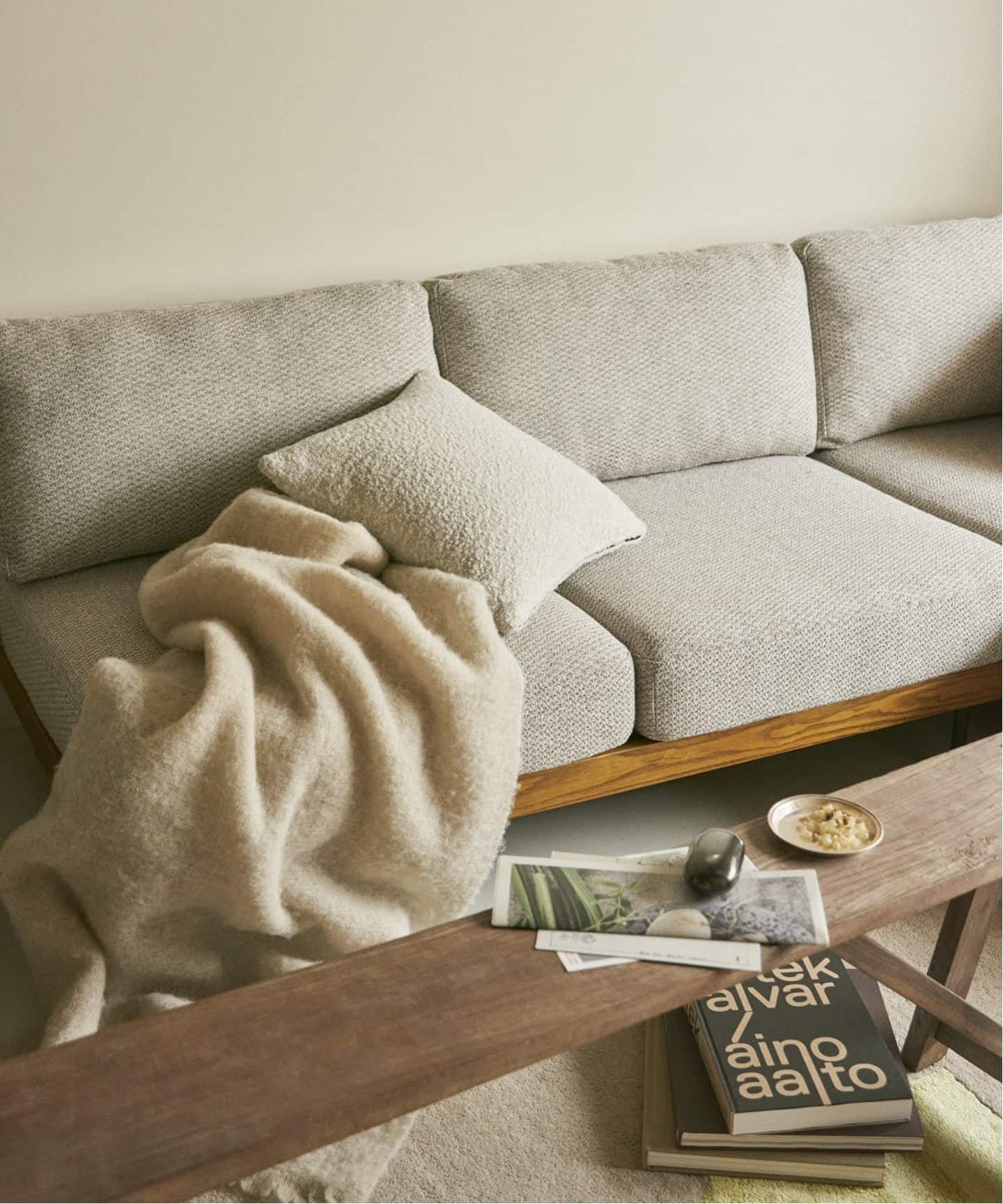 大型商品》LILLE SOFA 2P 2ND 25(IVORY) リルソファ（ソファ