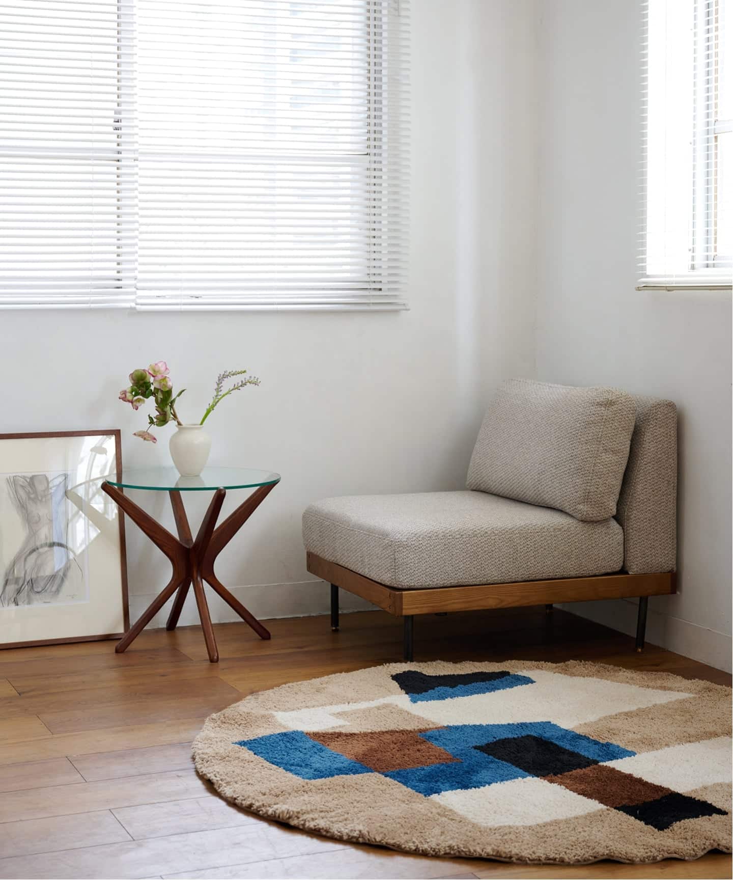 大型商品》LILLE SOFA 1P 2ND 25(IVORY) リルソファ（ソファ