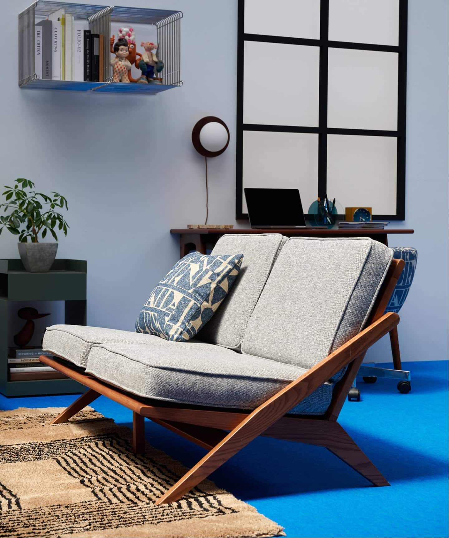 大型商品》GHENT SOFA 2P GRAY ヘント ソファ（ソファ