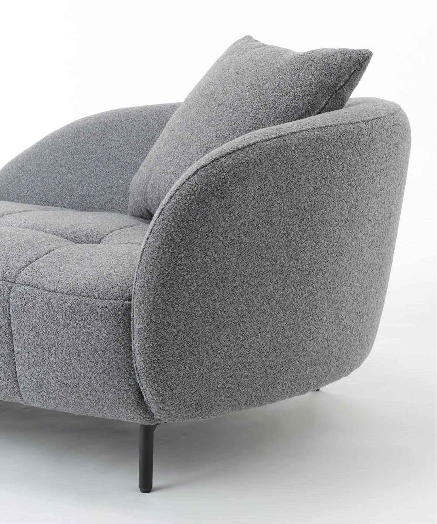 大型商品》ANOR SOFA LEFT ARM GY アノールソファ 左アーム グレー