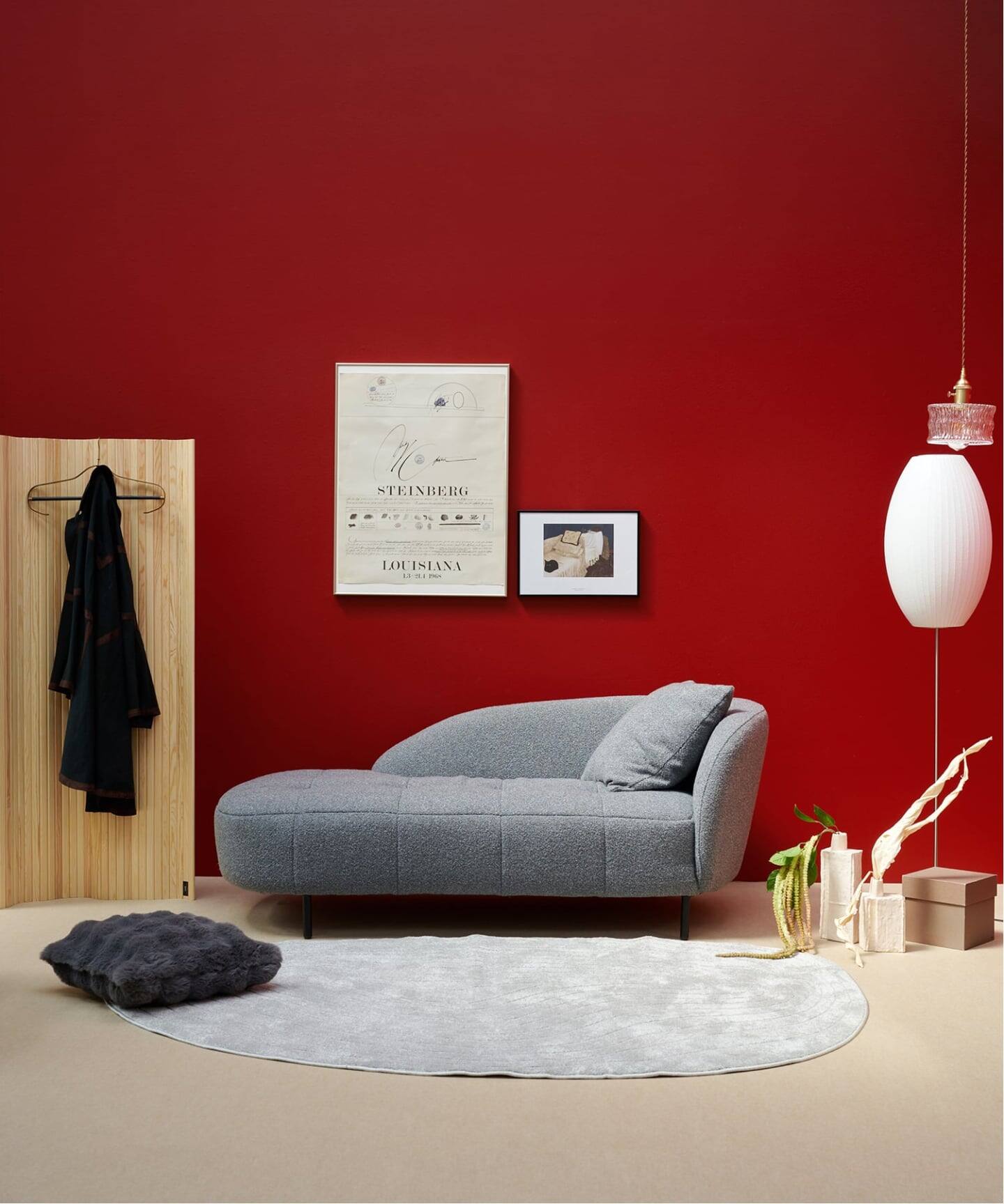 大型商品》ANOR SOFA LEFT ARM GY アノールソファ 左アーム グレー