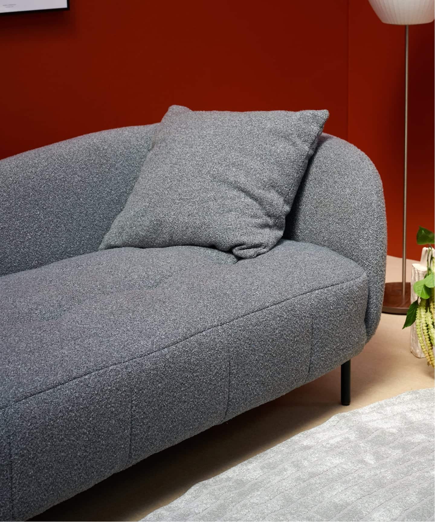 大型商品》ANOR SOFA LEFT ARM GY アノールソファ 左アーム グレー