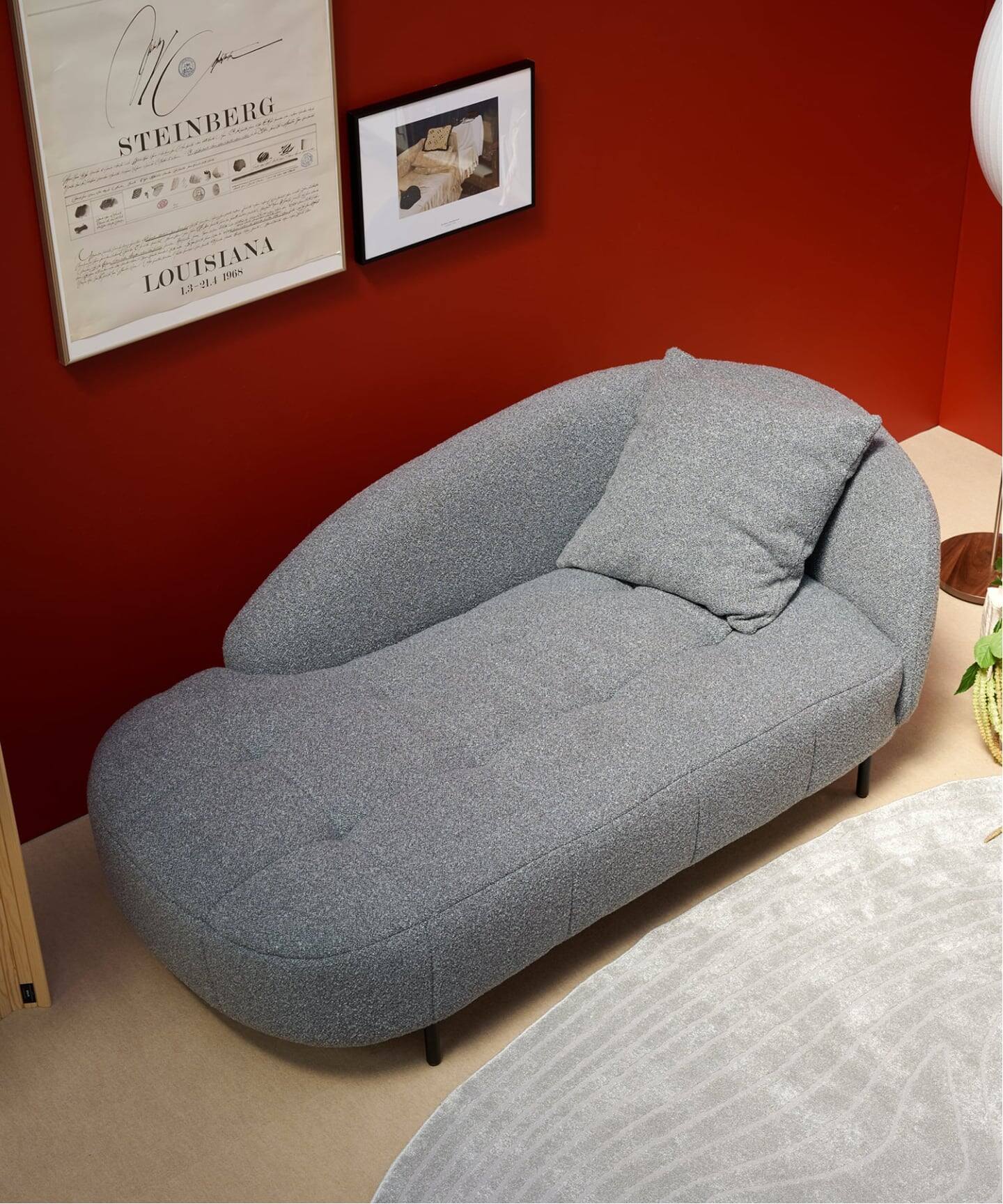 大型商品》ANOR SOFA LEFT ARM GY アノールソファ 左アーム グレー
