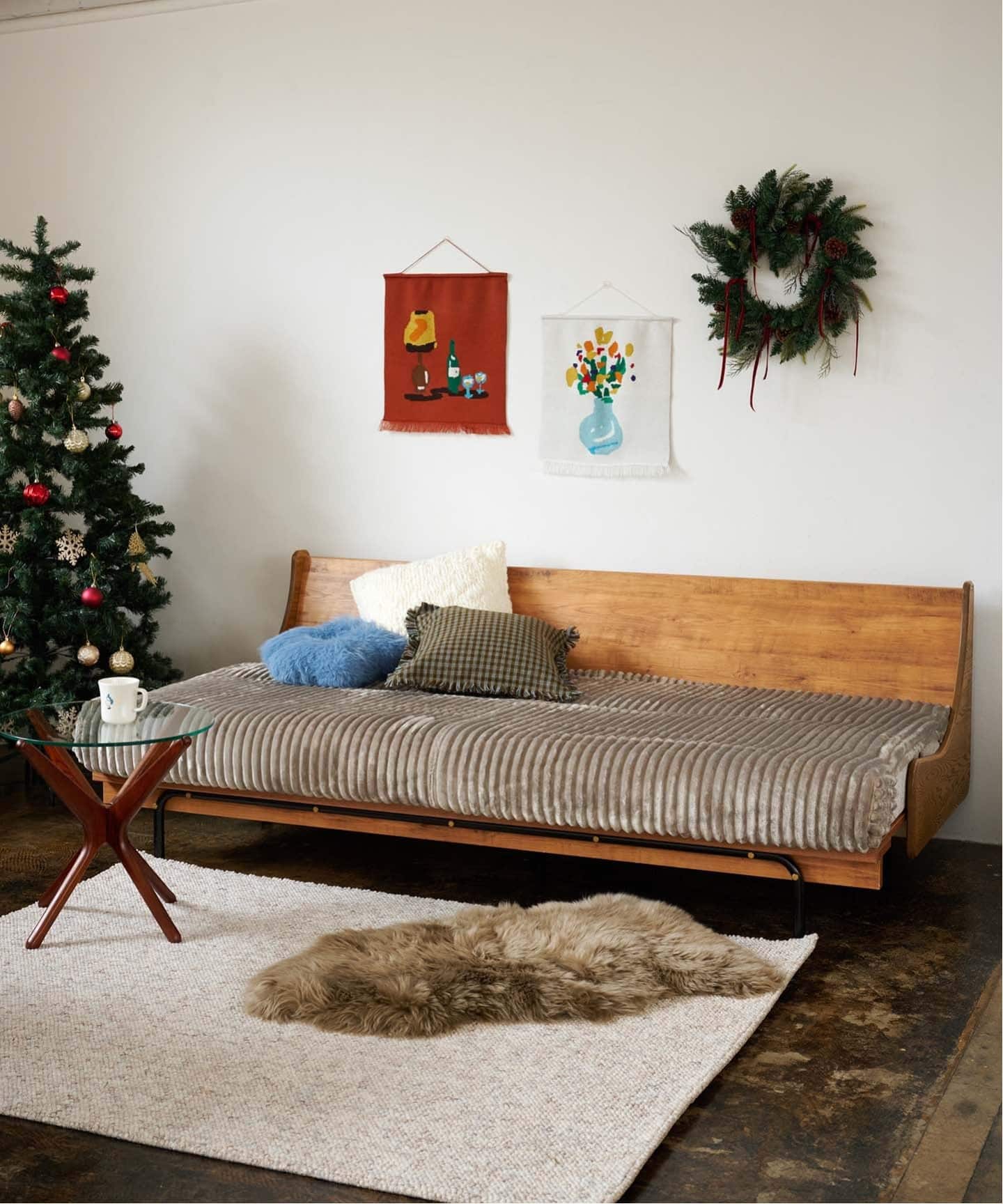 HABITAT EASY COVER W1800 Thick Corduroy(GRG) ハビタソファ イージー