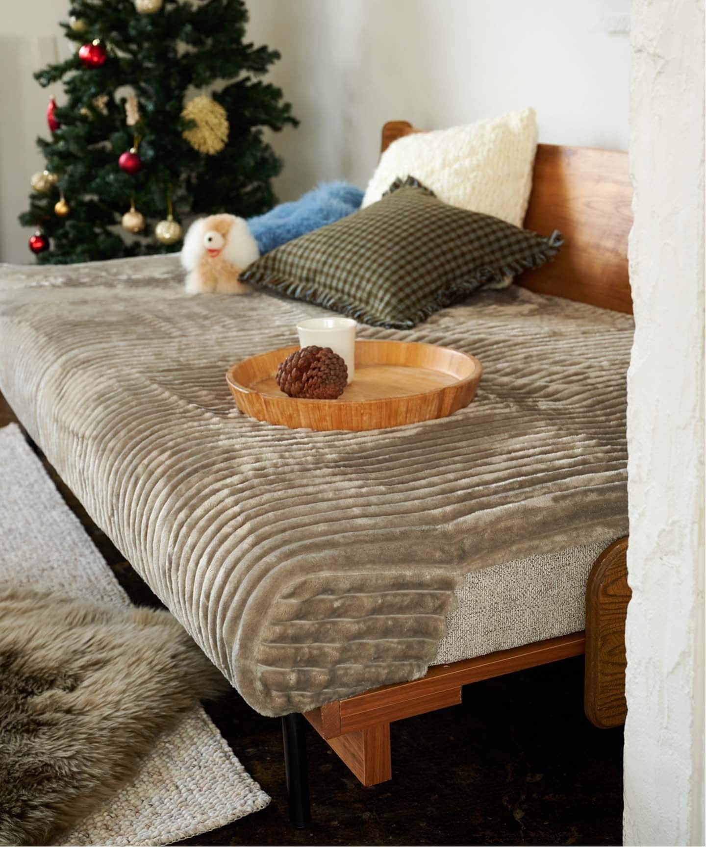 予約》HABITAT EASY COVER W1800 Thick Corduroy(GRG) ハビタ イージー