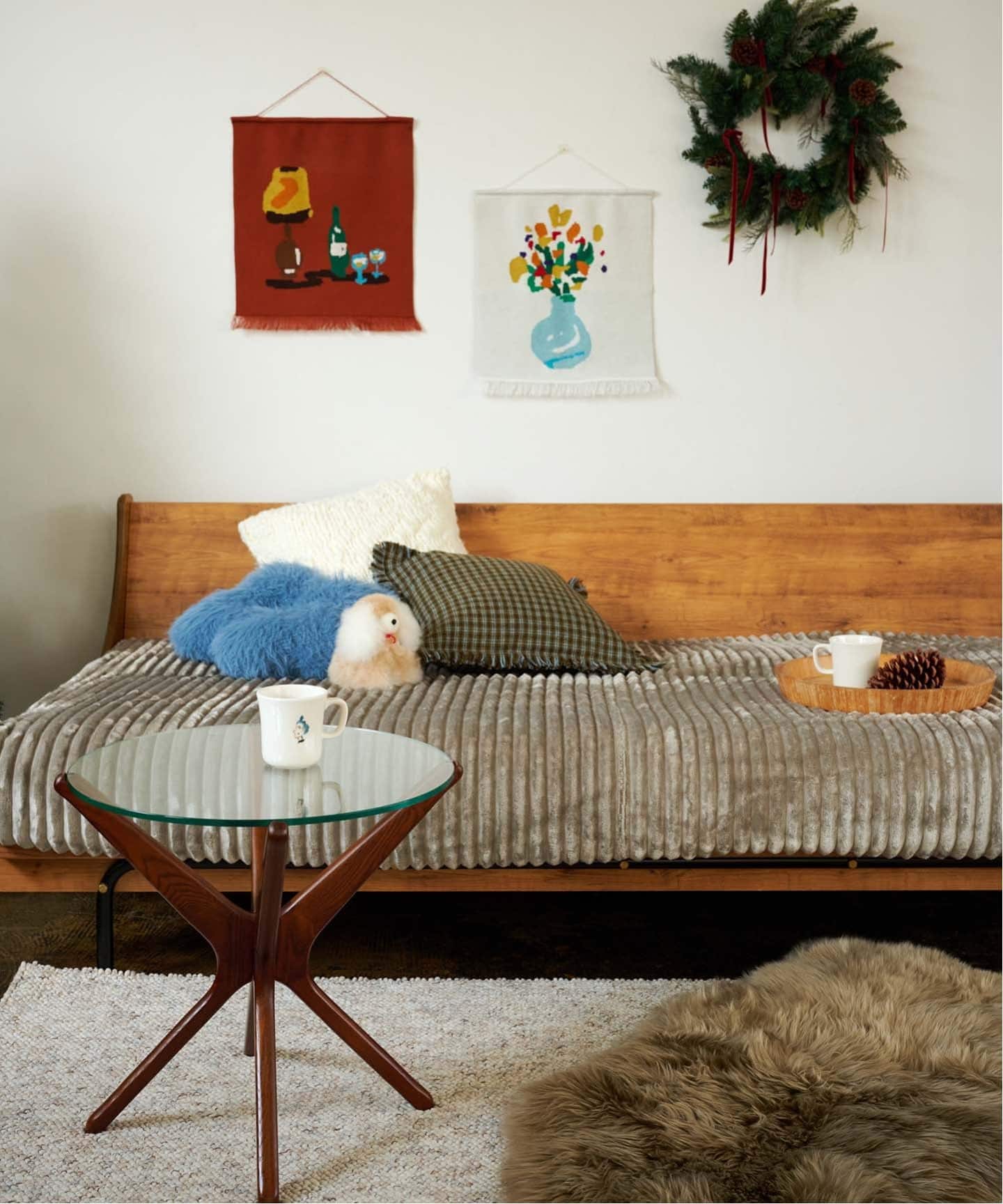 HABITAT EASY COVER W1800 Thick Corduroy(GRG) ハビタソファ イージー