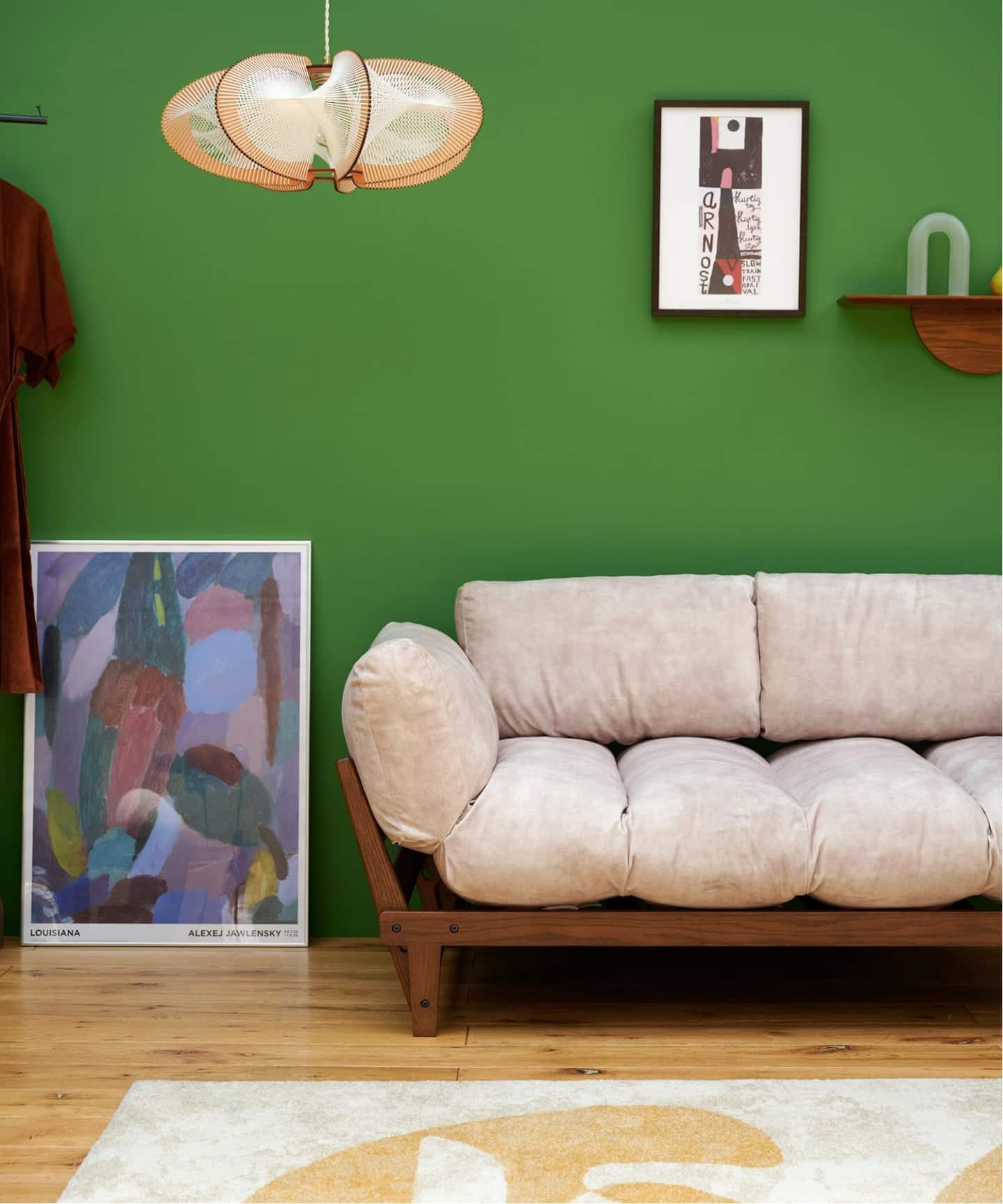 大型商品》ALVESTA SOFA 2ND VELVET BE アルベスタソファ ベージュ