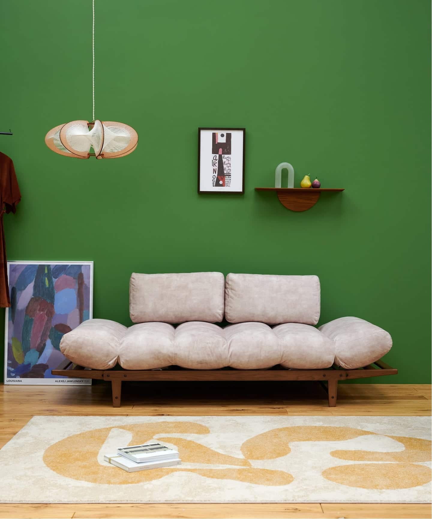 大型商品》ALVESTA SOFA 2ND VELVET BE アルベスタソファ ベージュ