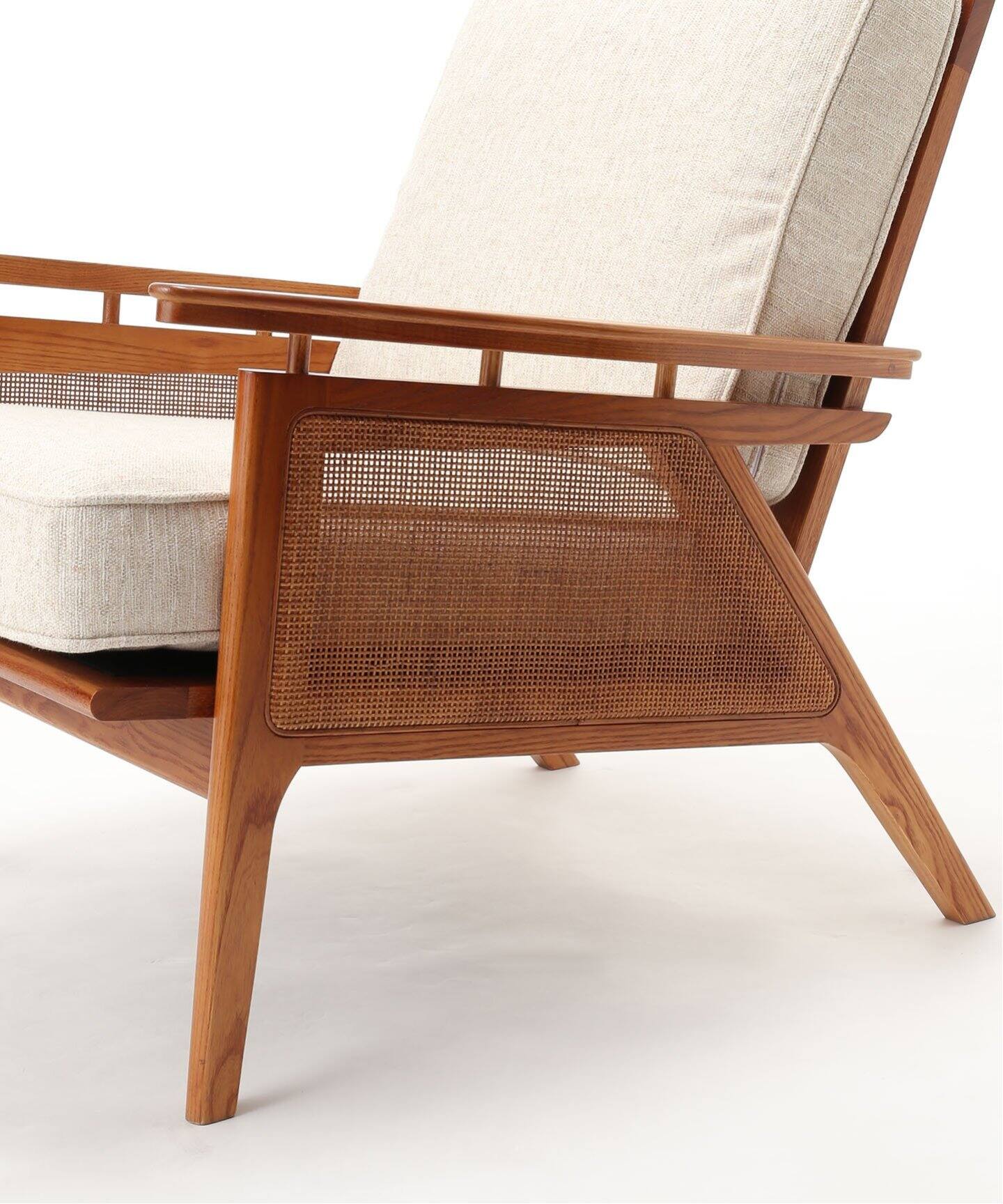 大型商品》WICKER LOUNGE CHAIR (IV) ウィッカーラウンジチェア 
