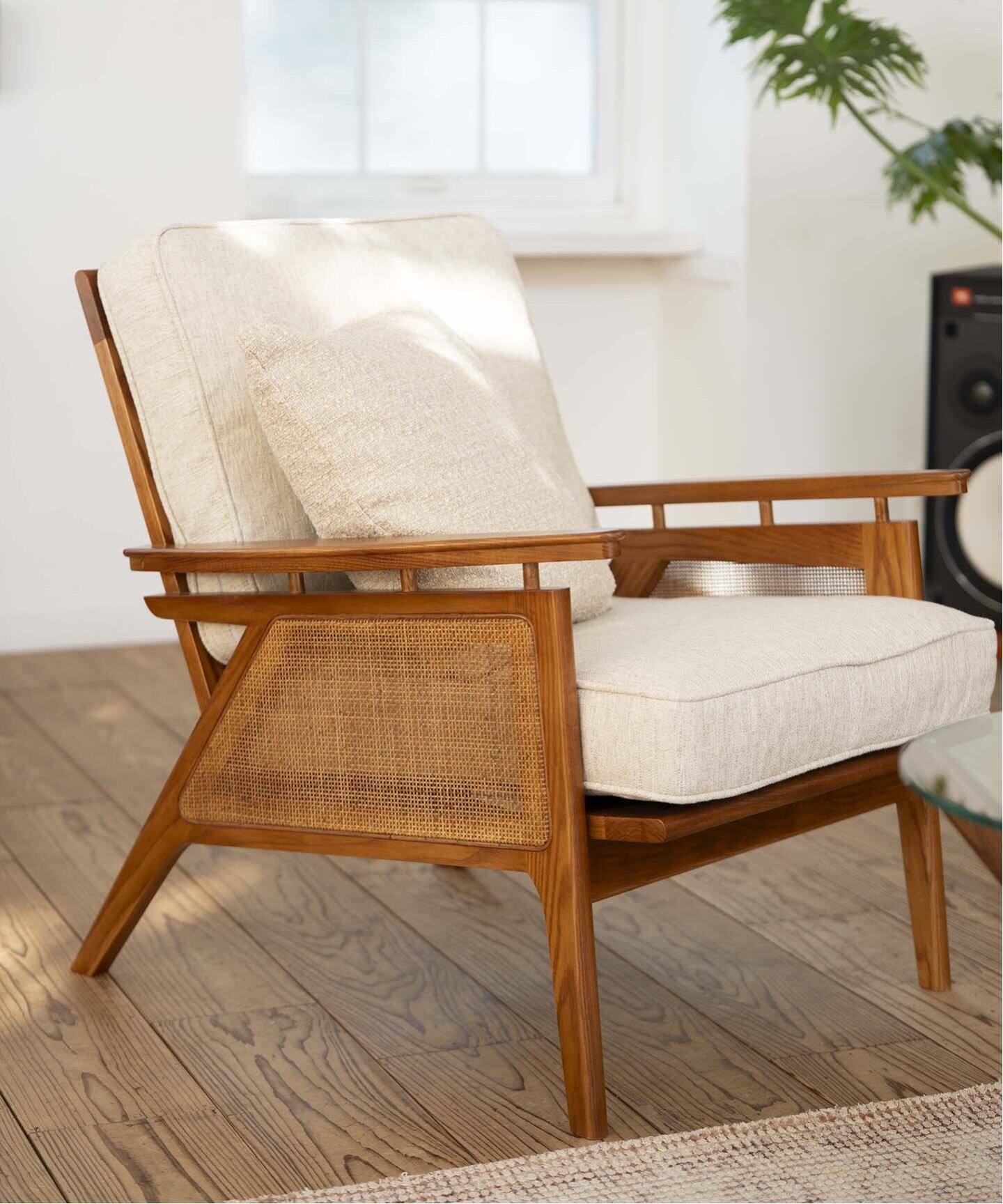 大型商品》WICKER LOUNGE CHAIR (IV) ウィッカーラウンジチェア 