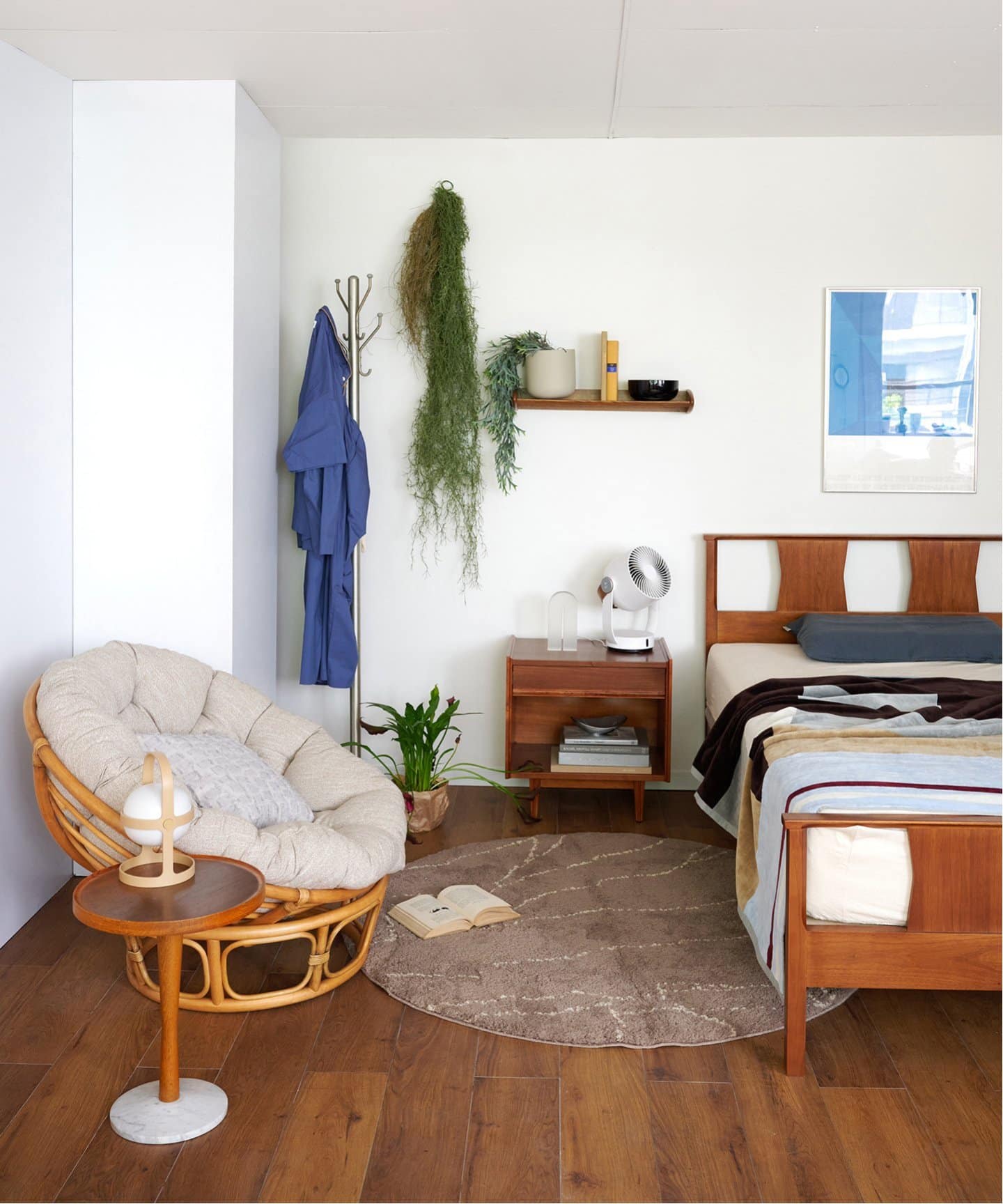 予約》《大型商品》WICKER EASY CHAIR 2nd IVORY ウィッカー