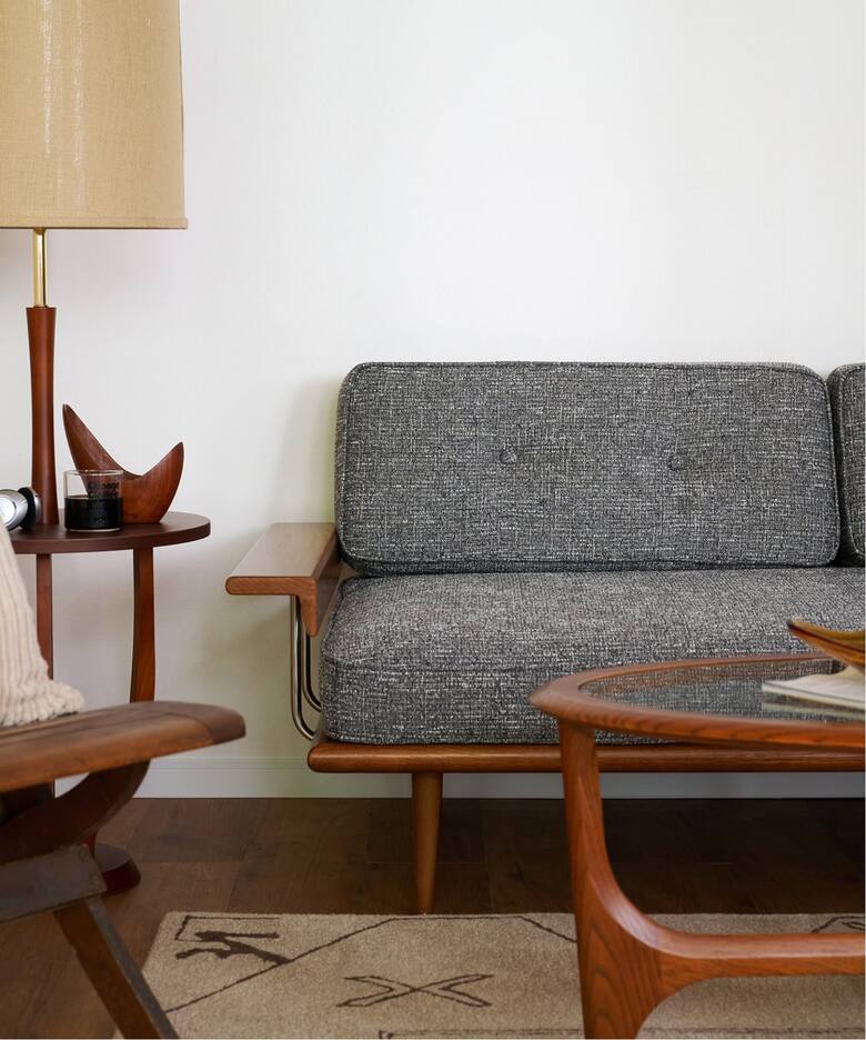 大型商品》CARDIFF SOFA W2100 2nd GRAY カーディフソファ（ソファ 