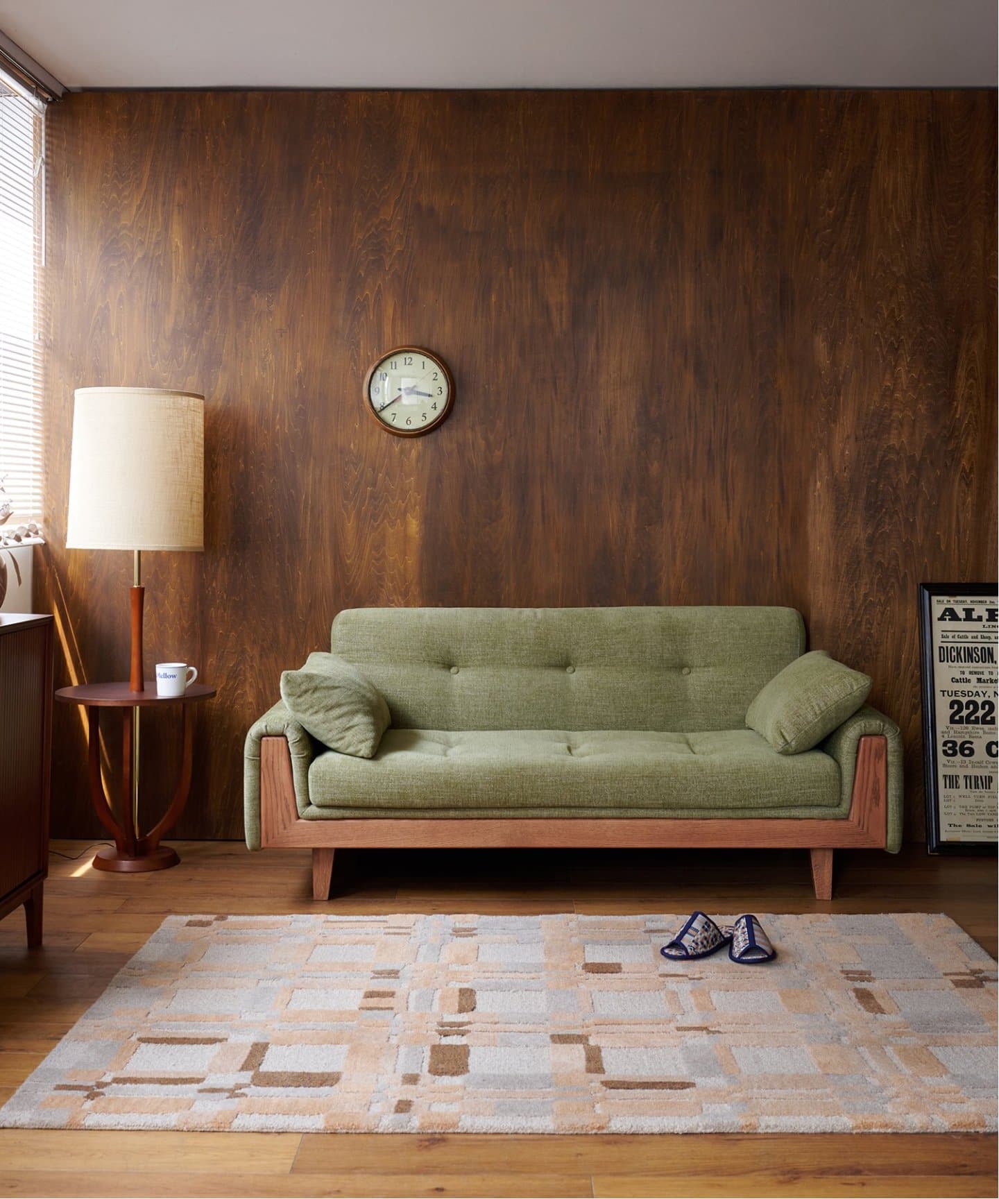 大型商品》WINDAN SOFA W1720 2nd GREEN ウィンダンソファ