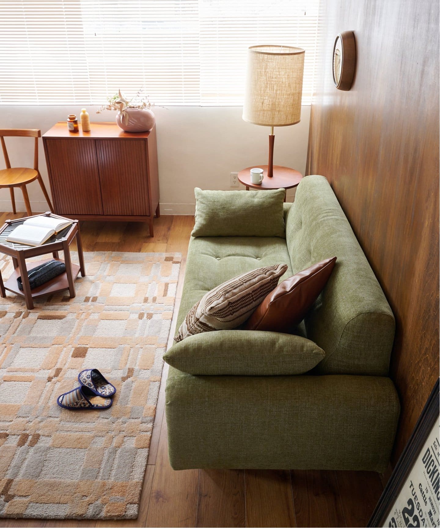 大型商品》WINDAN SOFA W1720 2nd GREEN ウィンダンソファ