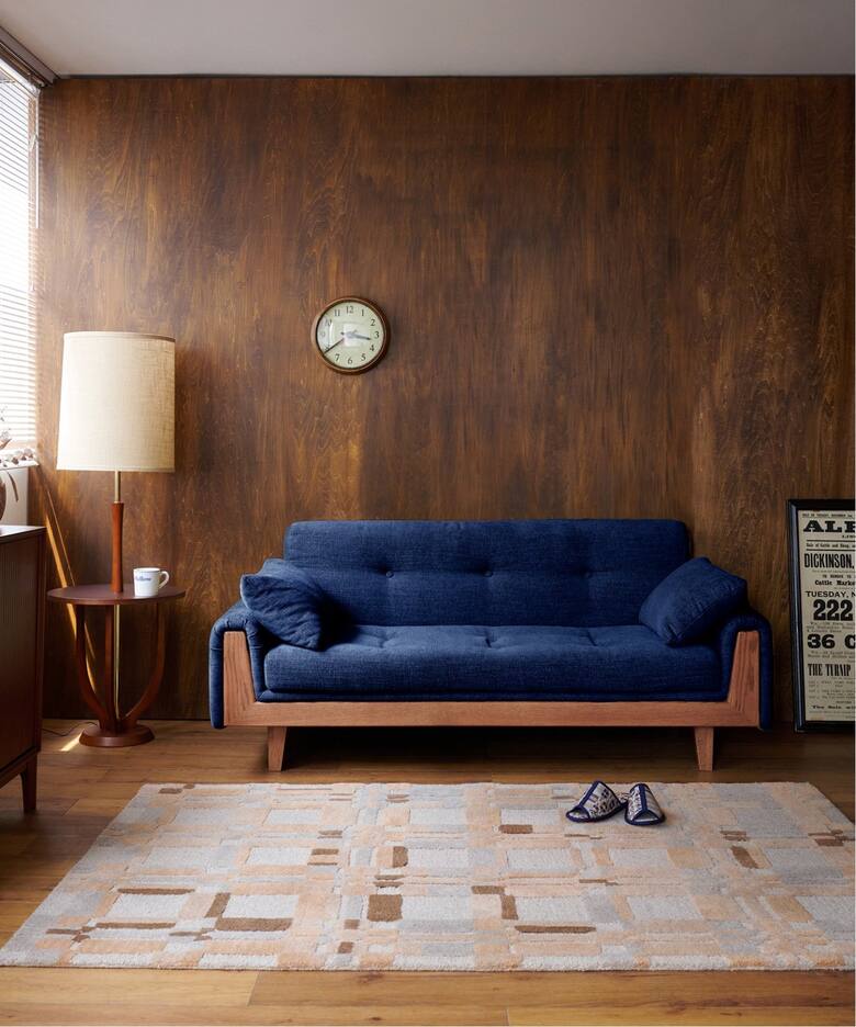 大型商品》WINDAN SOFA W1720 2nd NAVY ウィンダンソファ（ソファ