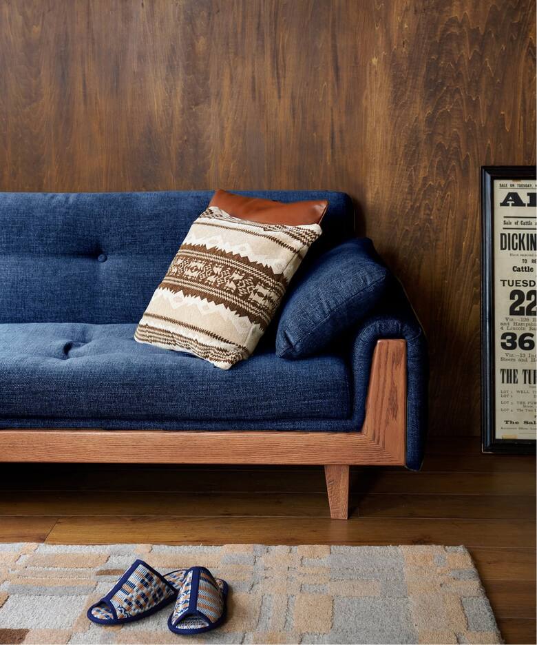 大型商品》WINDAN SOFA W1920 2nd NAVY ウィンダンソファ（ソファ 