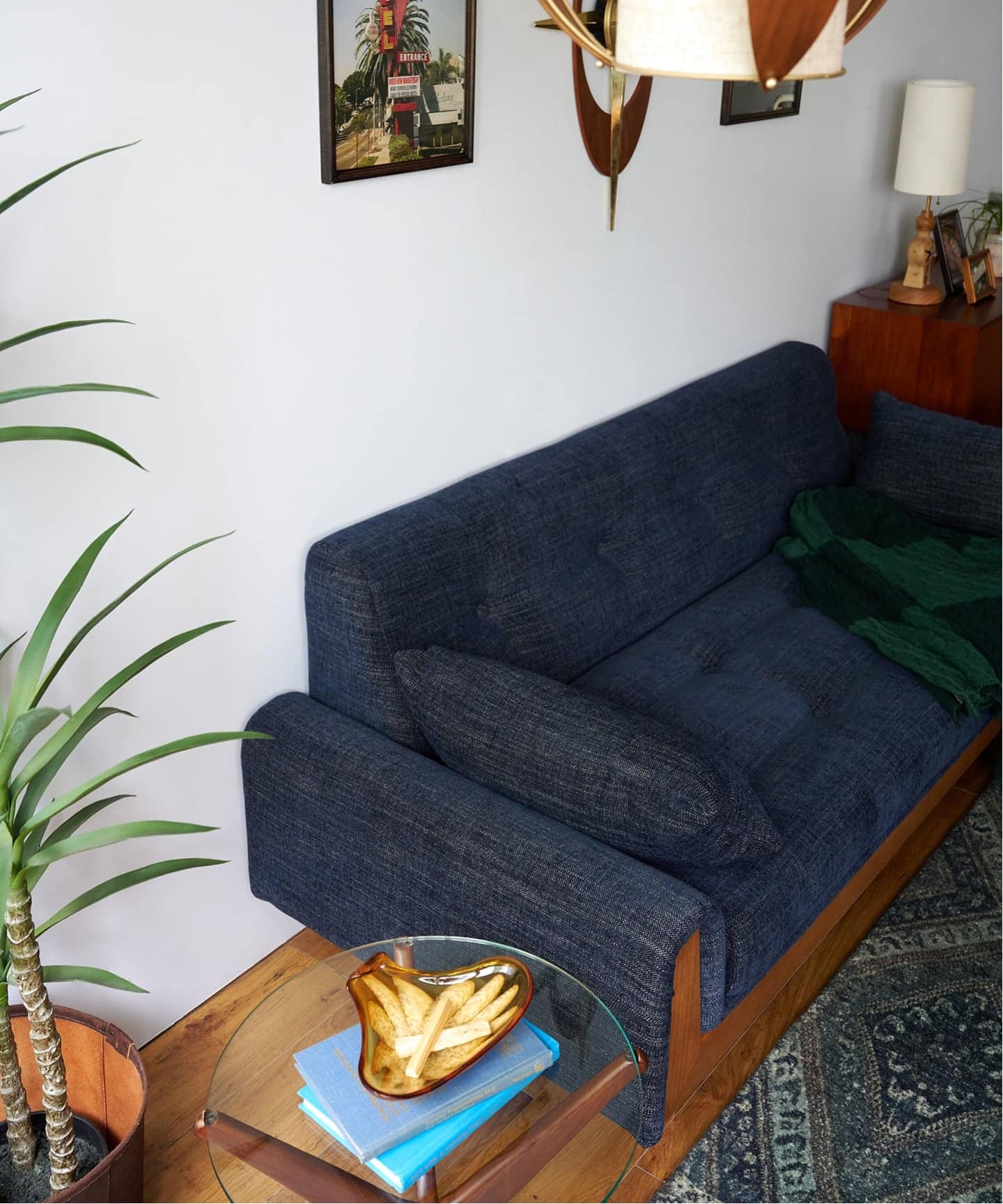 大型商品》WINDAN SOFA W1920 2nd NAVY ウィンダンソファ（ソファ