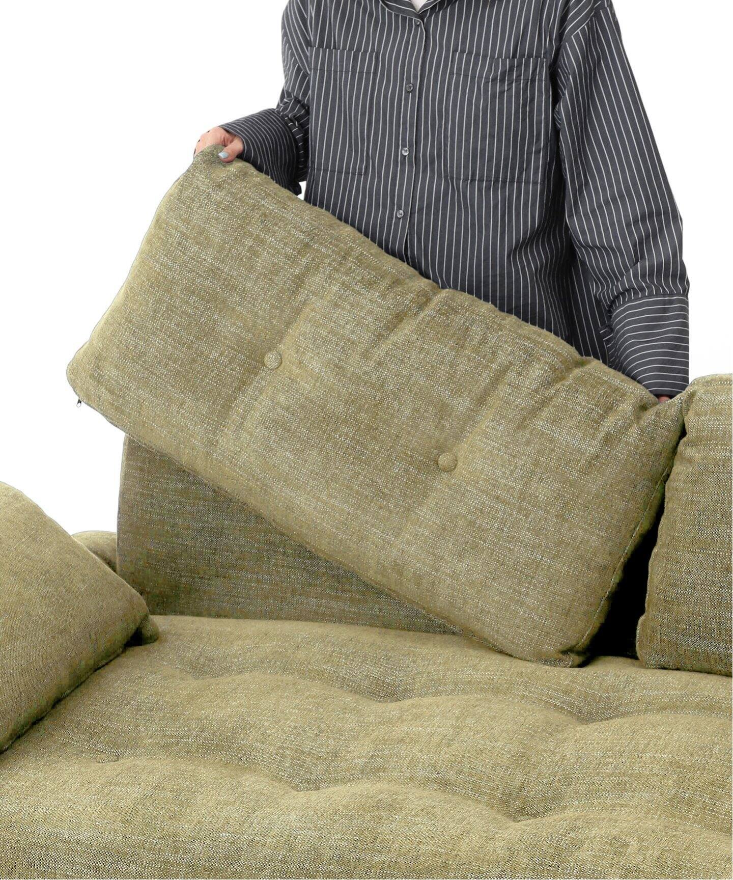 大型商品》WINDAN Feather SOFA 2nd GREEN ウィンダンフェザーソファ