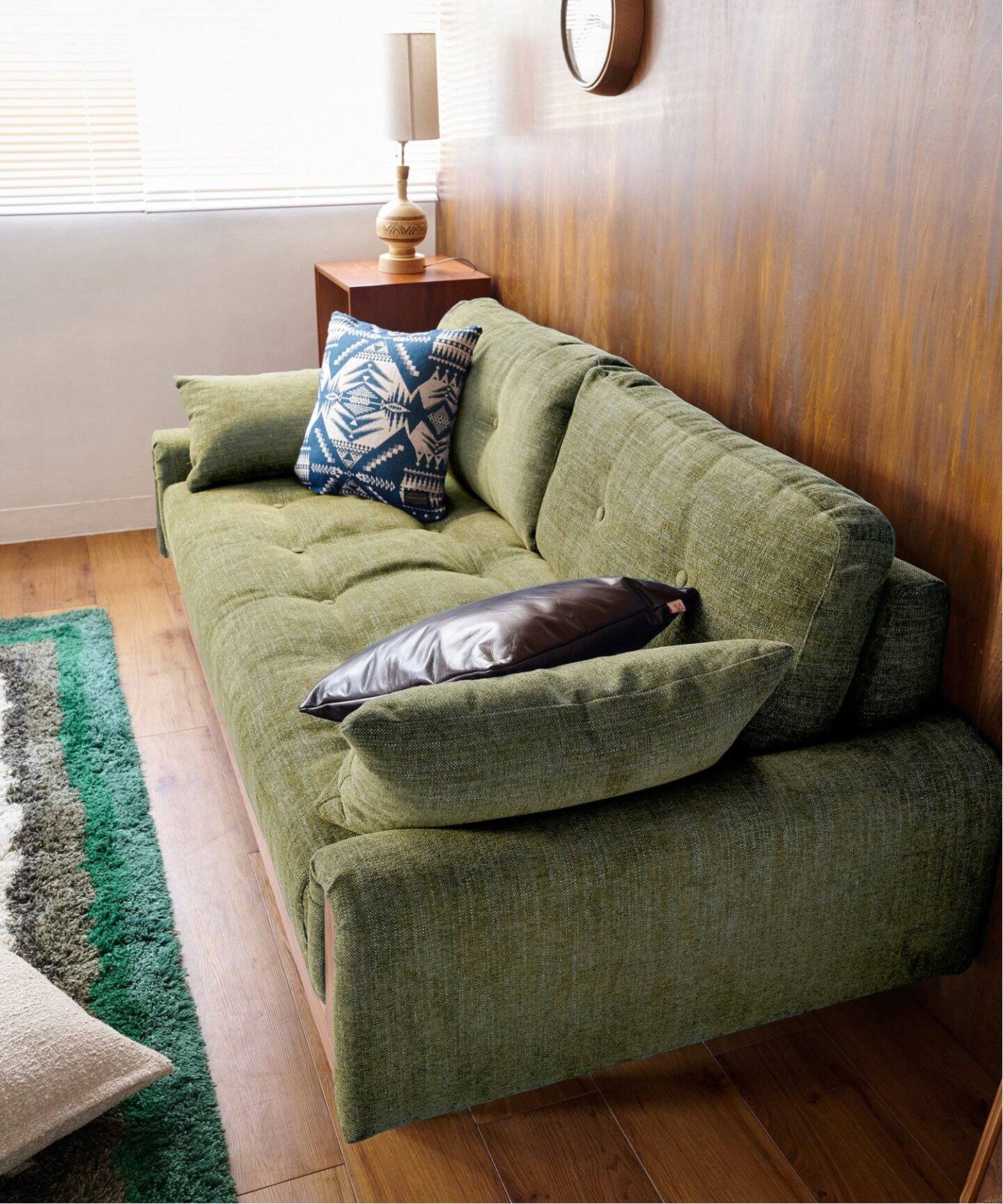 予約》《大型商品》WINDAN Feather SOFA 2nd GREEN ウィンダンフェザー 