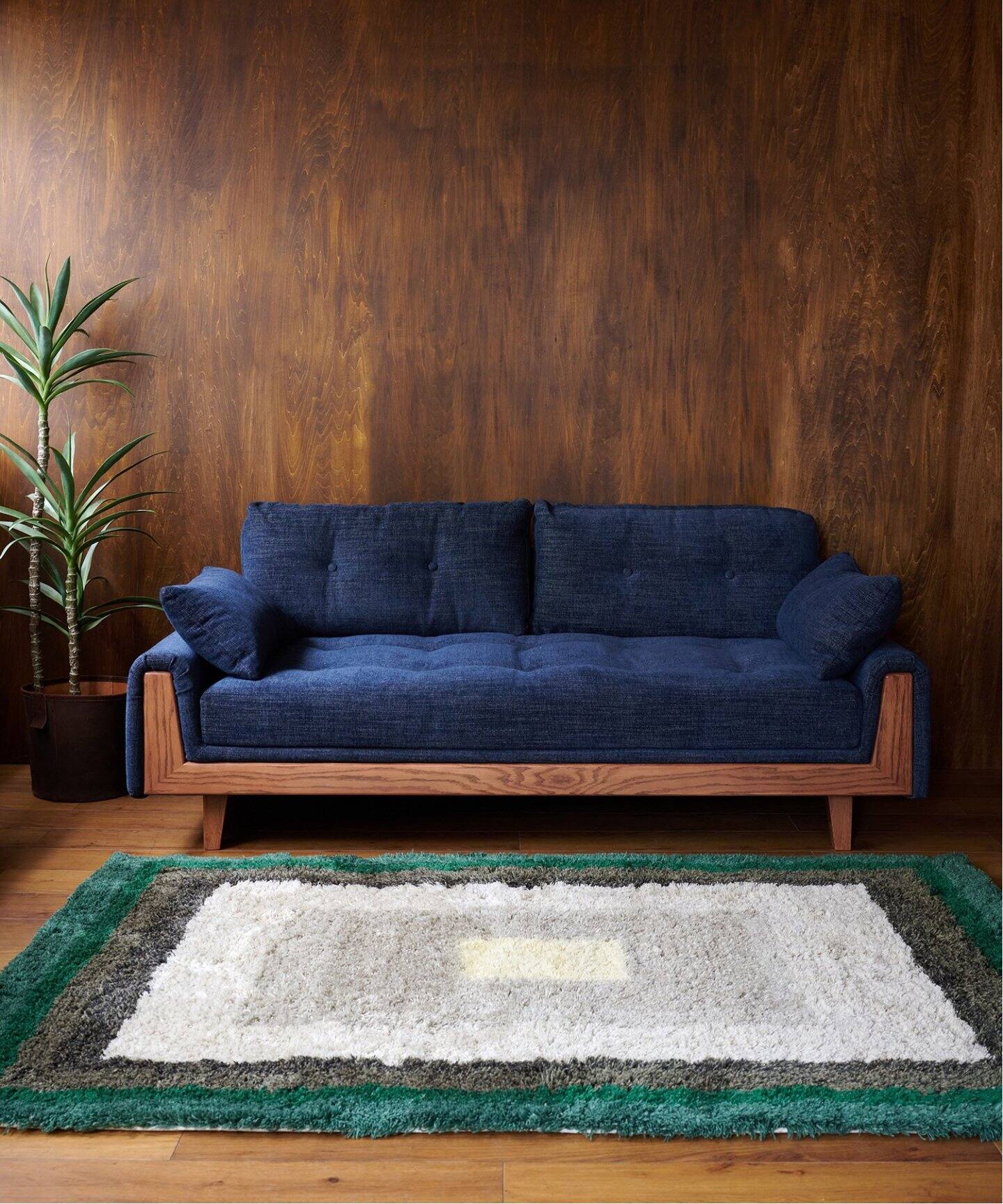 予約》《大型商品》WINDAN Feather SOFA 2nd NAVY ウィンダンフェザー 
