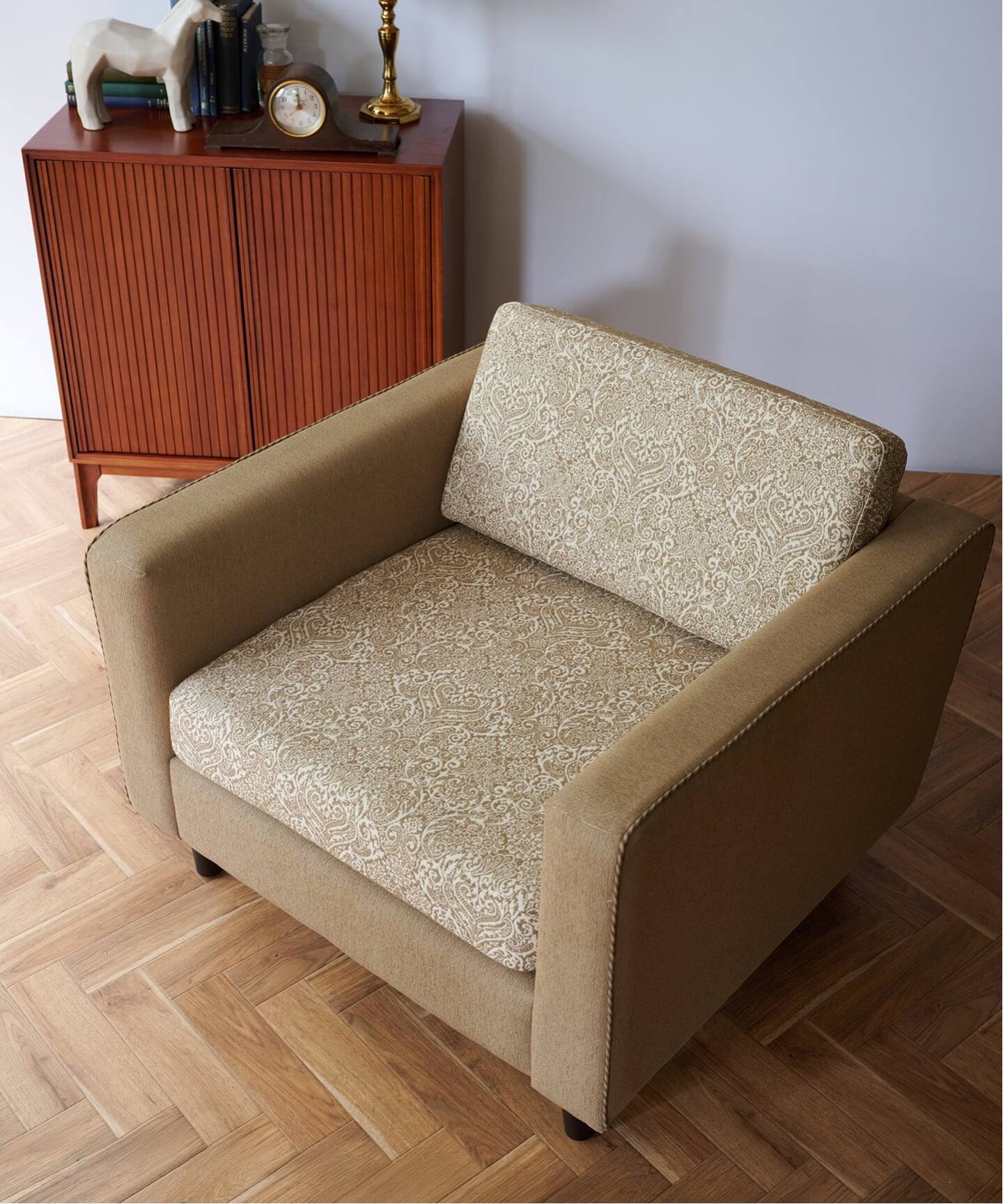 予約》《大型商品》【United Wallpaper】JETTY SOFA 1P DAMASK2
