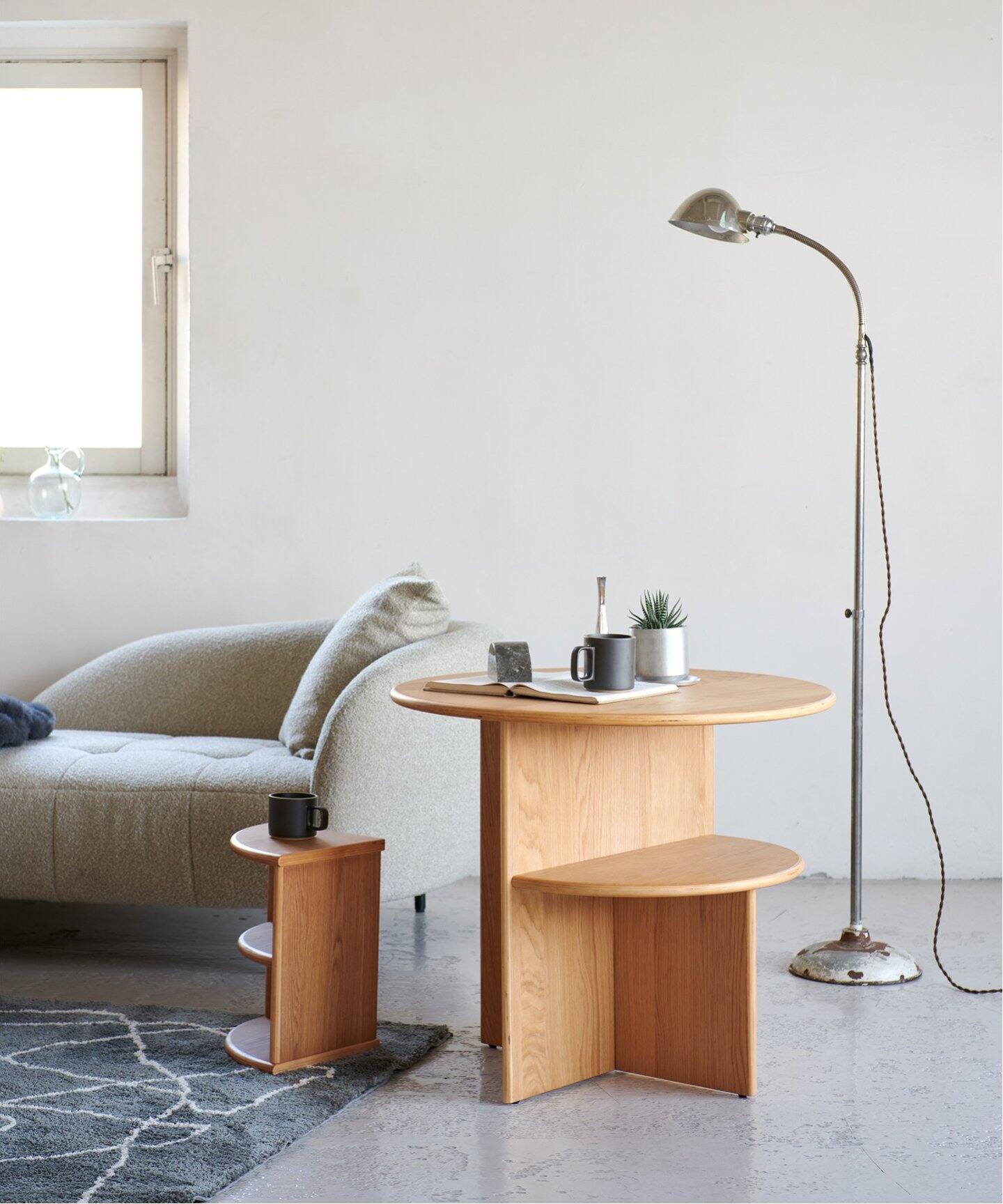 PORTO QUARTER TABLE natural サイドテーブル（テーブル）｜JOURNAL