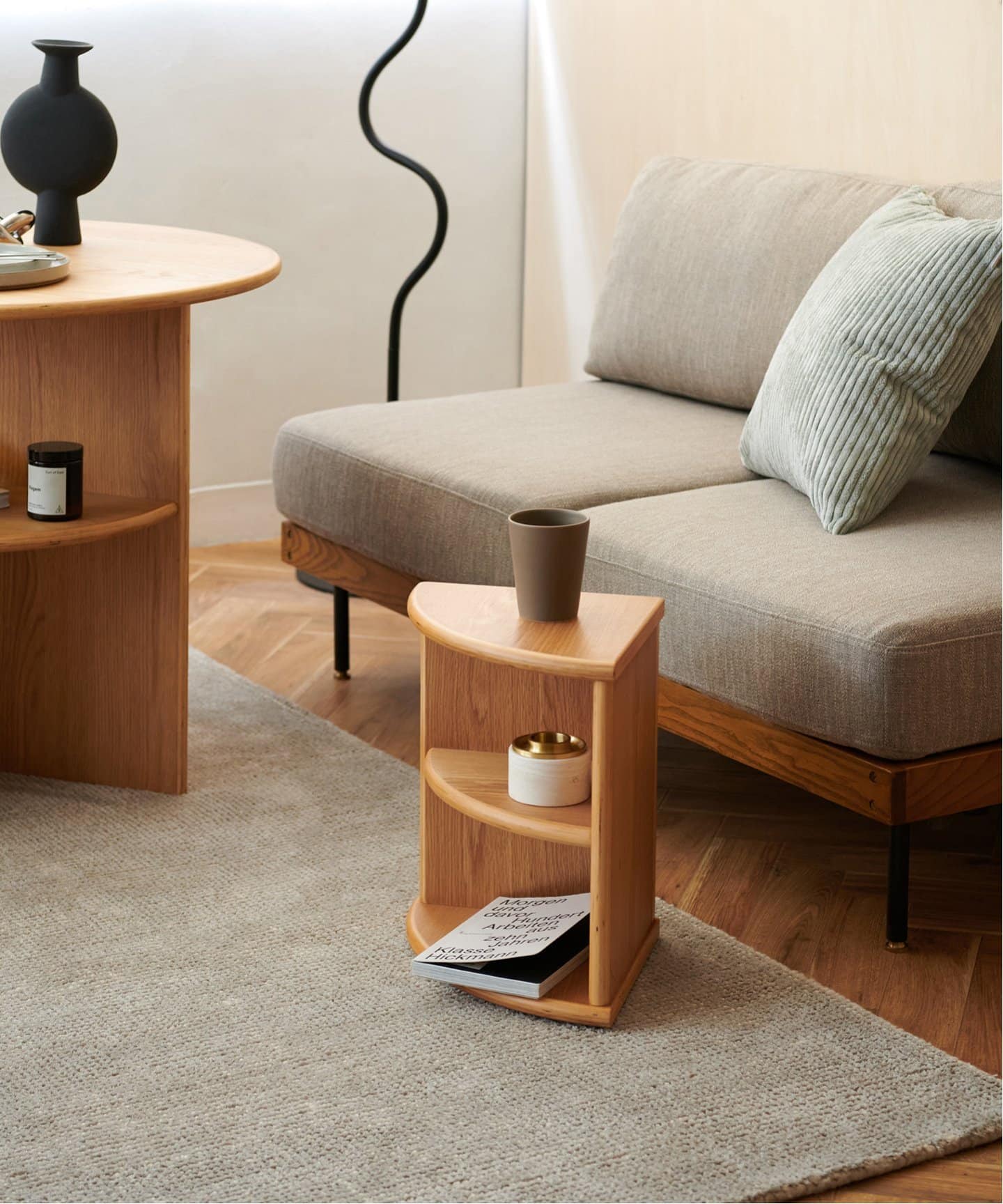PORTO QUARTER TABLE natural サイドテーブル（テーブル）｜JOURNAL