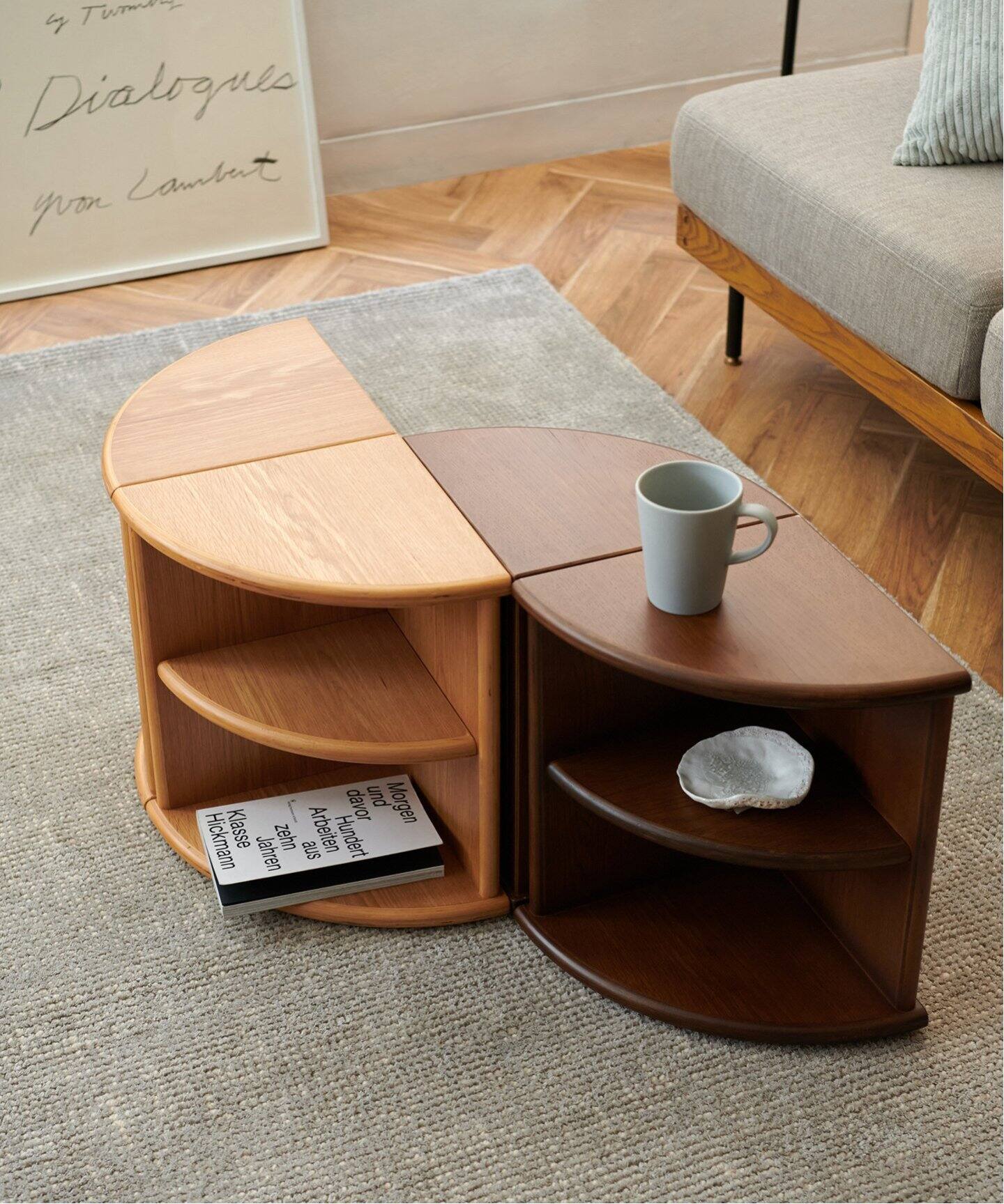 JOURNAL STANDARD FURNITURE ラタン サイドテーブル 籐 サイドテーブル