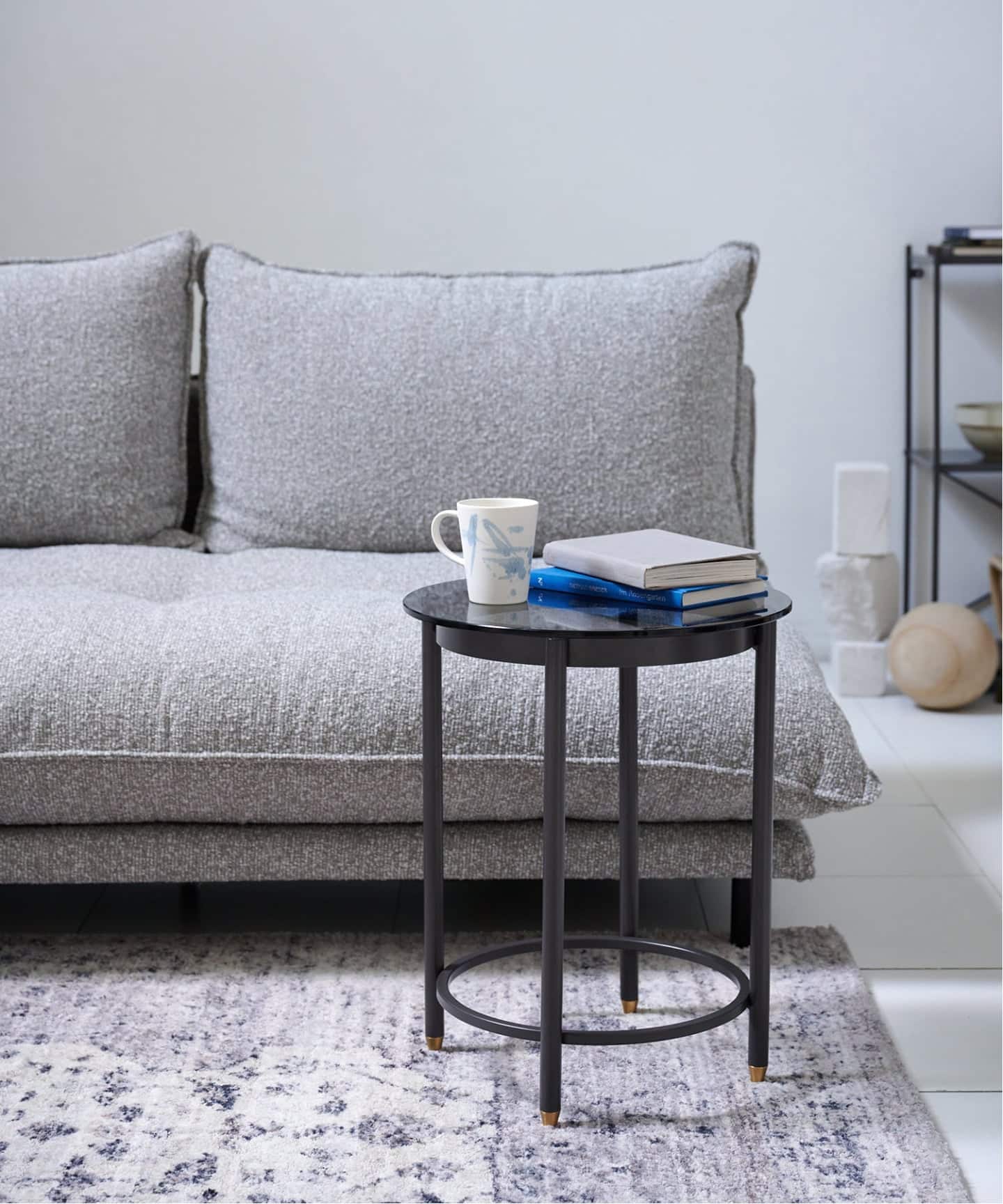 《予約》《大型商品》HOLTE SIDE TABLE charcoal ホルテ サイドテーブル